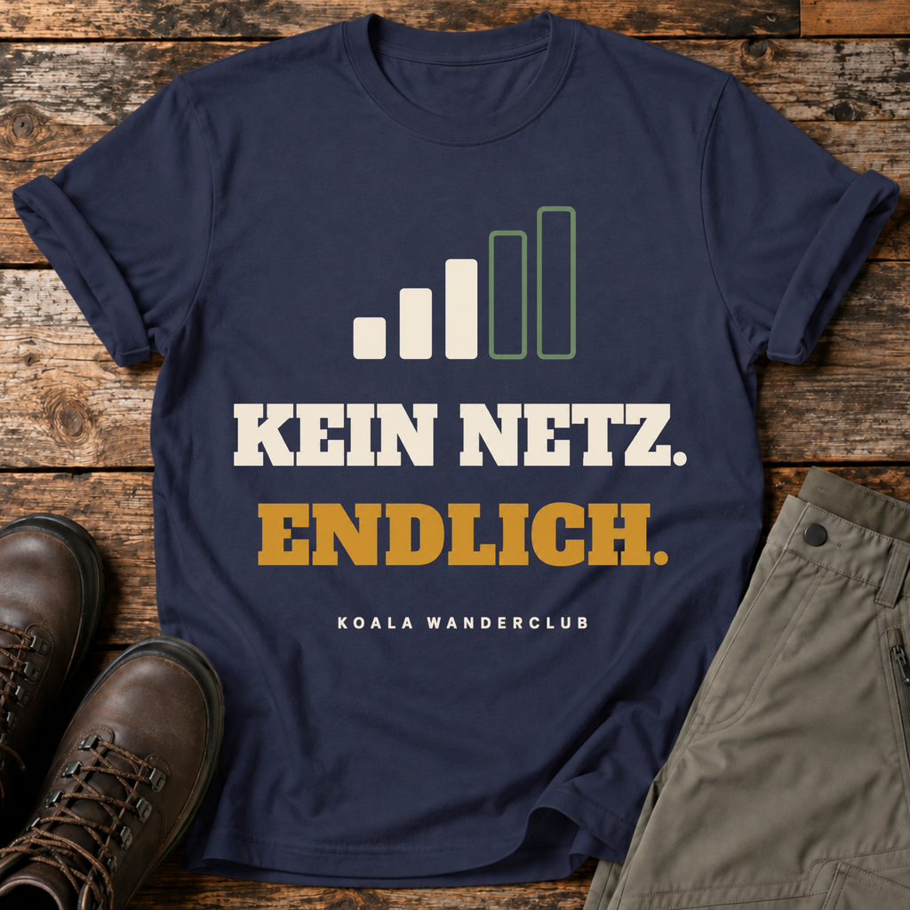 Kein Netz. Endlich. T-shirt