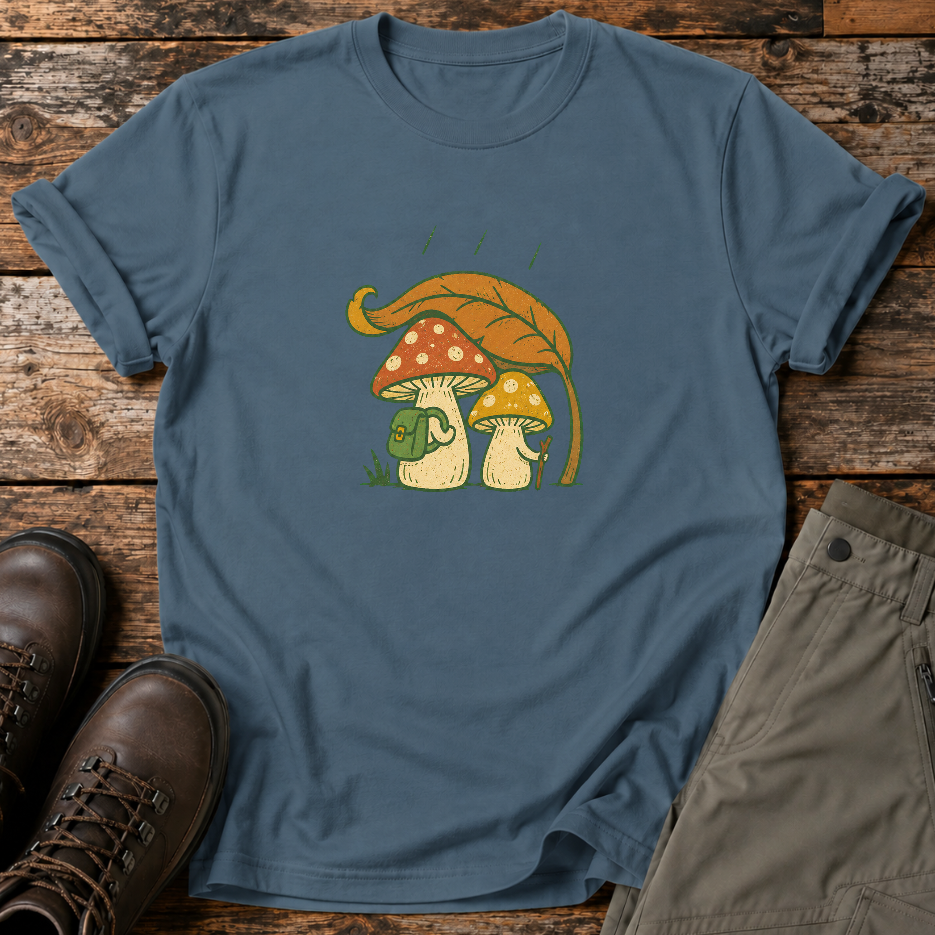 Pilze unterm Blatt T-shirt