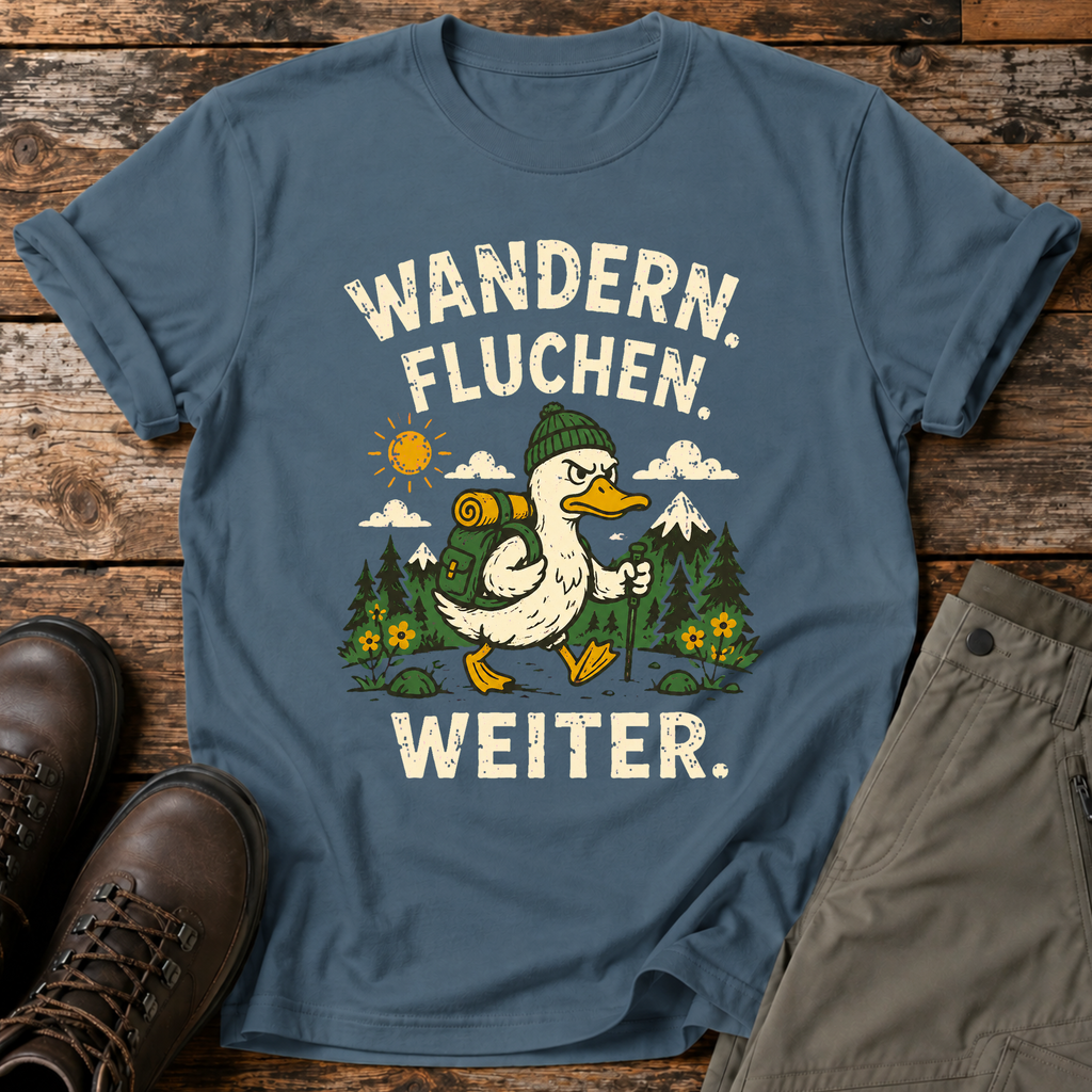 Wandern. Fluchen. Weiter T-shirt