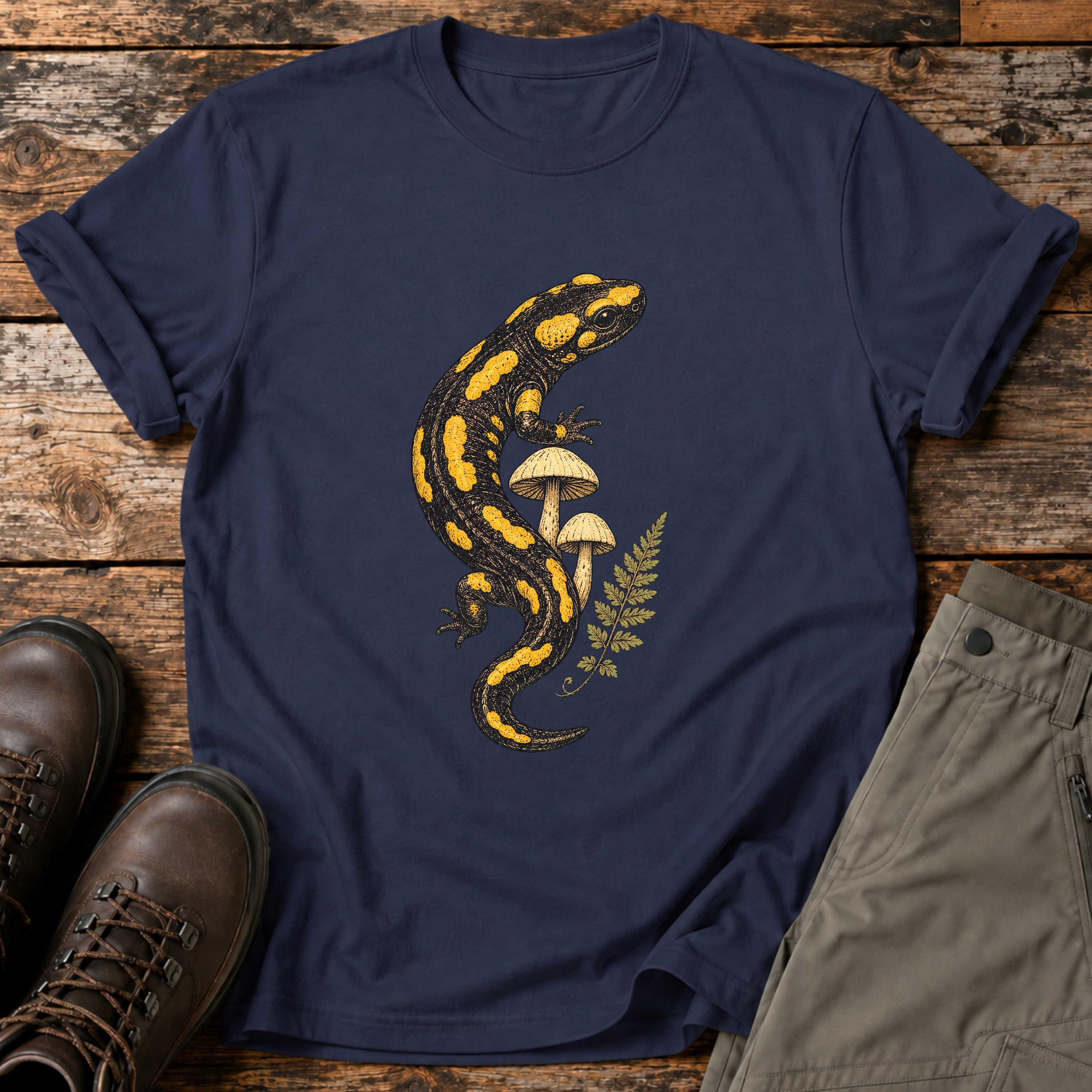 Feuersalamander & Pilze T-shirt