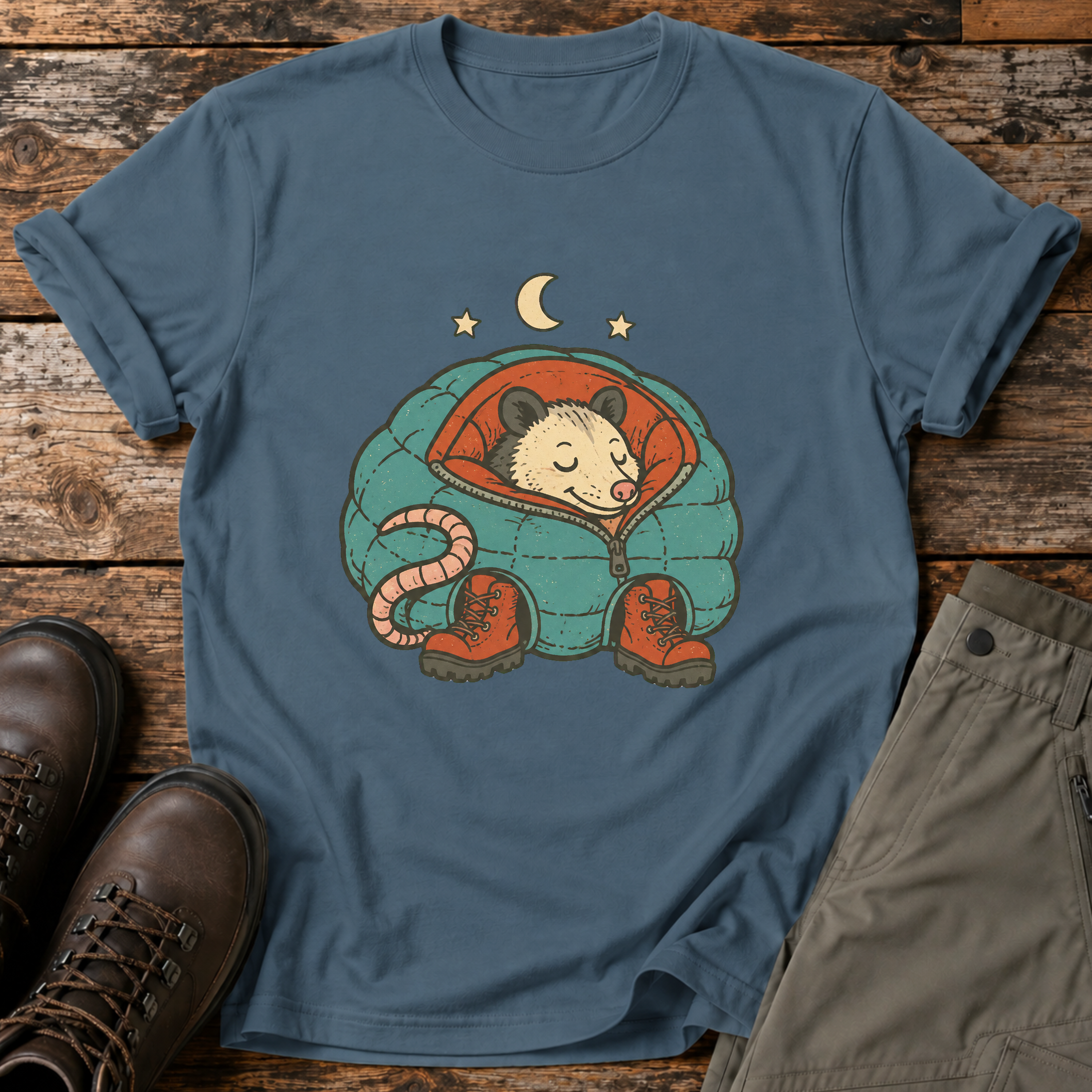 Opossum im Schlafsack T-shirt