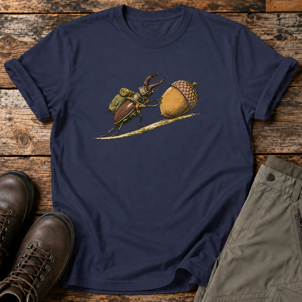 Hirschkäfer mit Eichel T-shirt