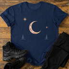 Mondnacht über den Tannen T-Shirt