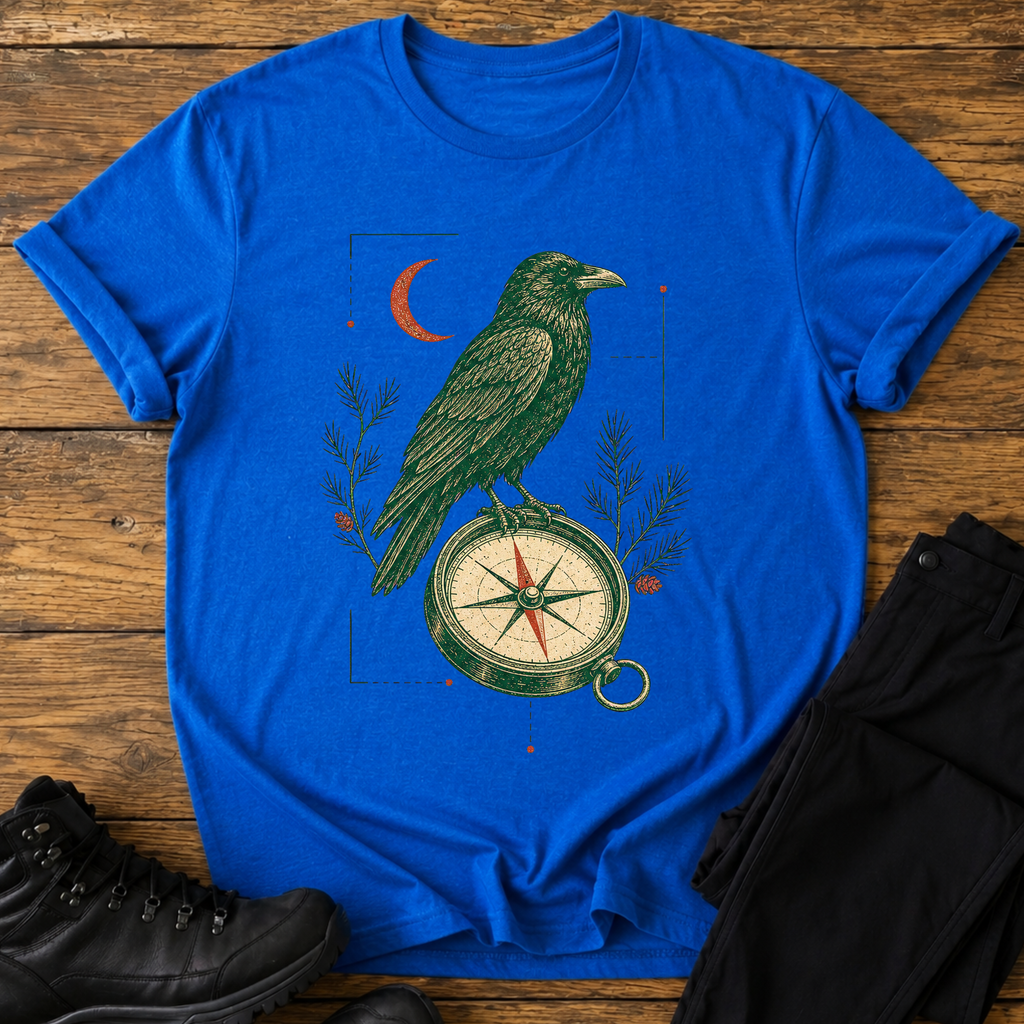 Der Kompass-Rabe T-Shirt