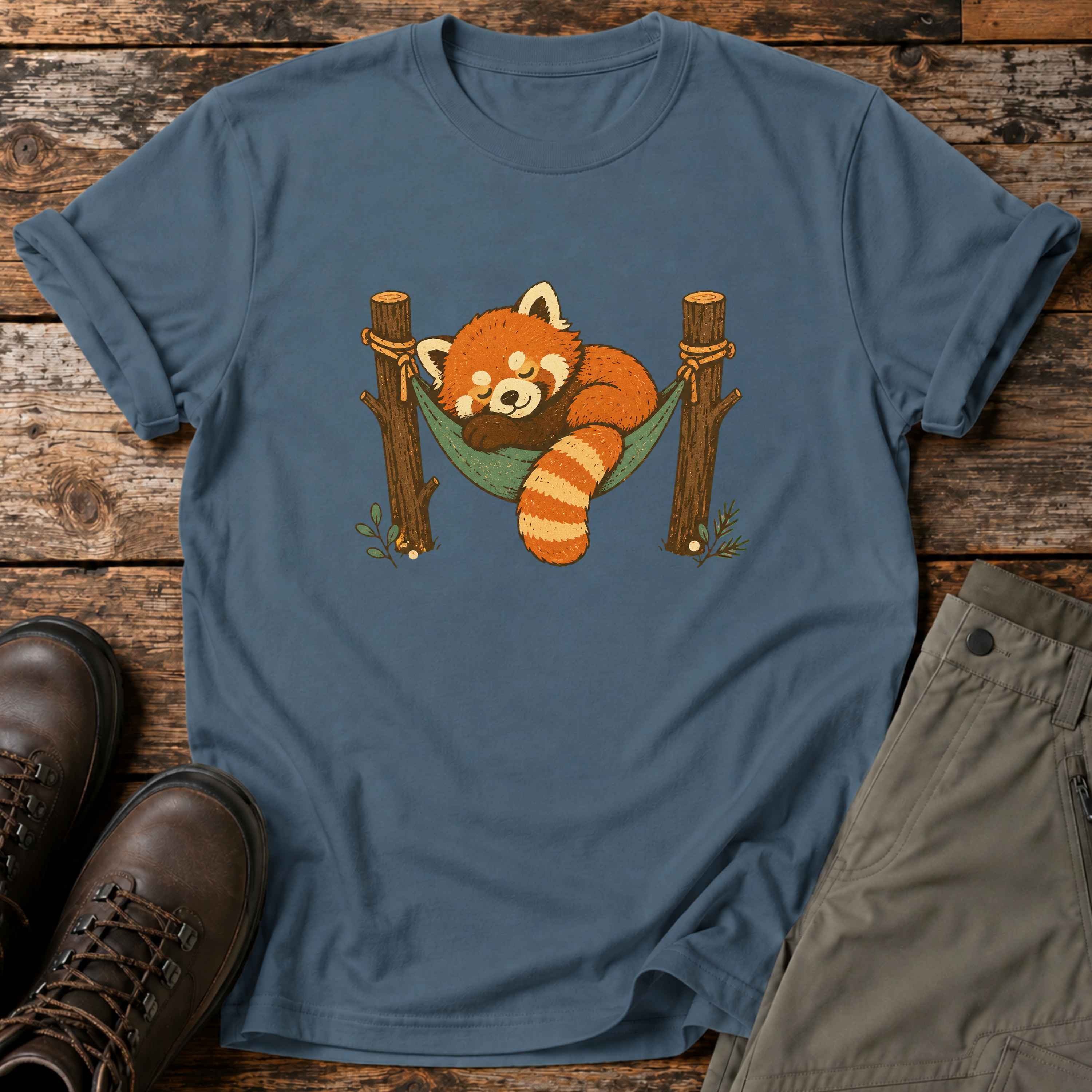 Schlafender Roter Panda T-shirt