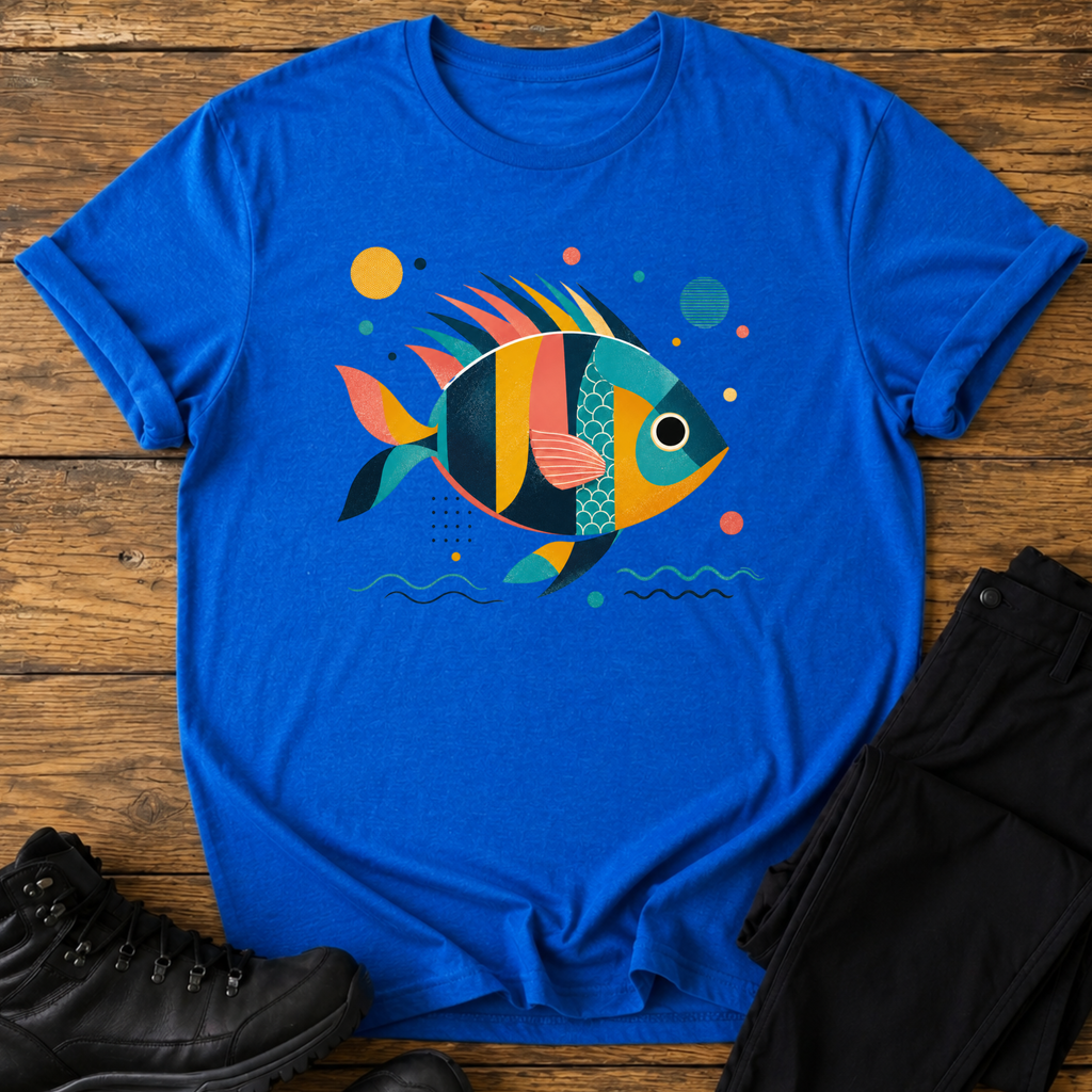 Abstrakte Schuppen T-Shirt