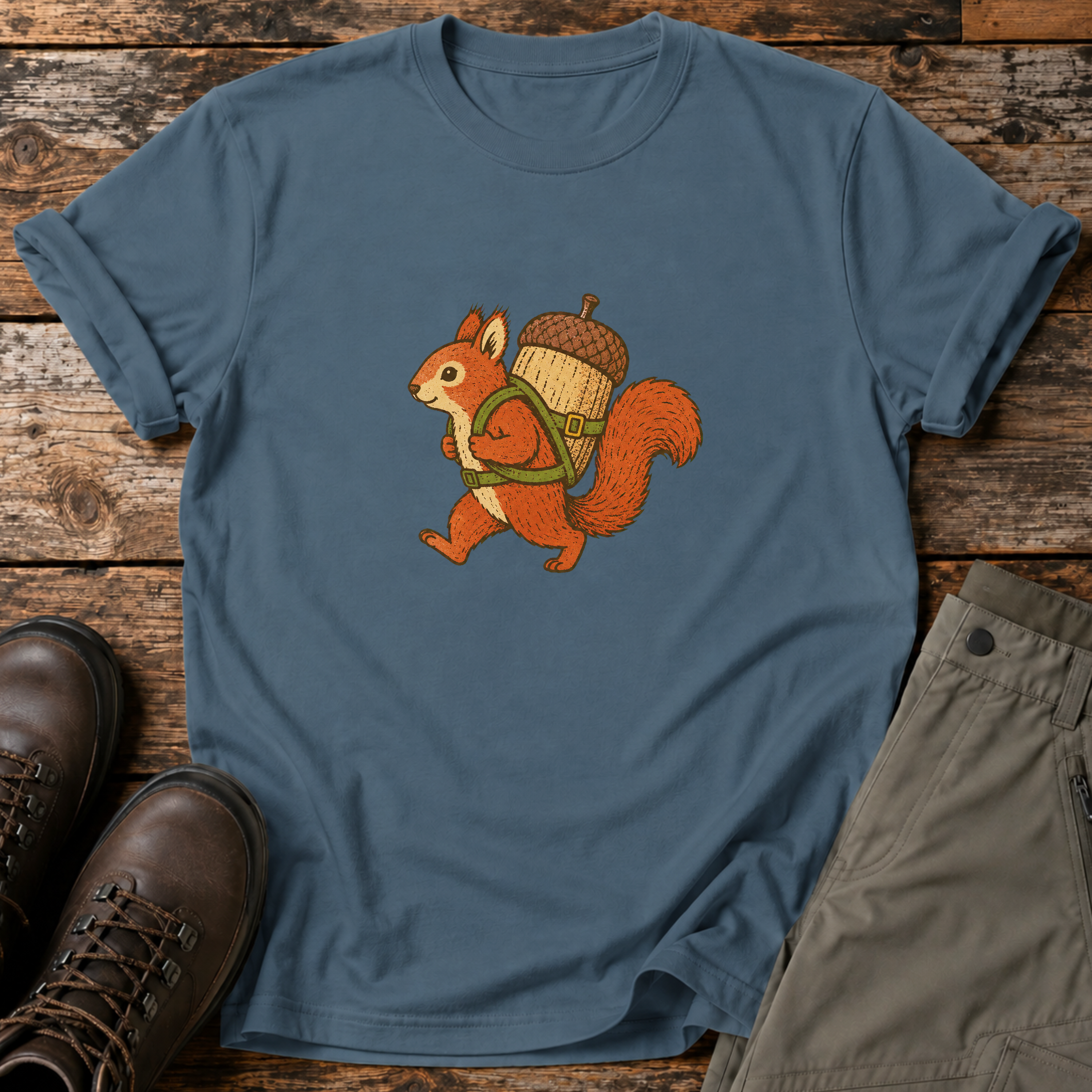Eichhörnchen mit Riesen Eichel T-shirt