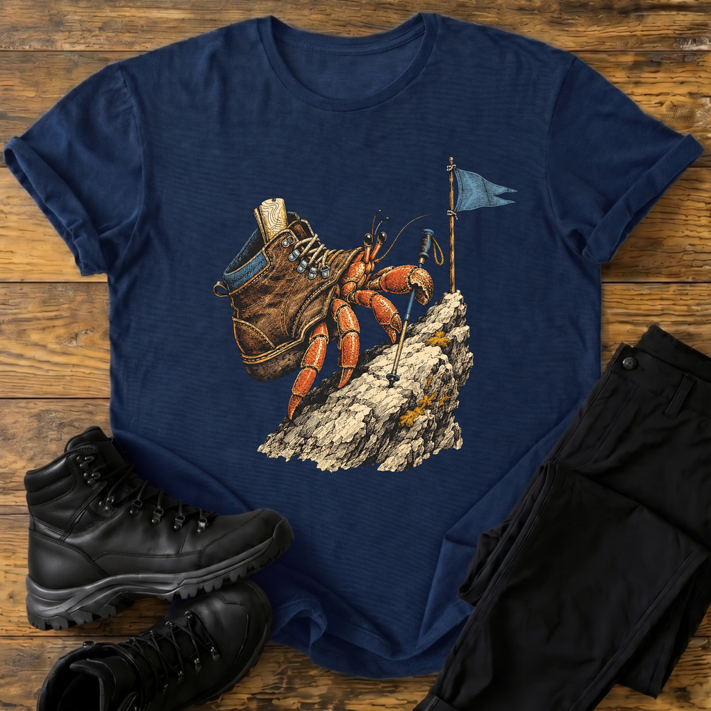 krebs im Wanderschuh T-Shirt