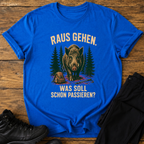 Raus gehen. T-Shirt