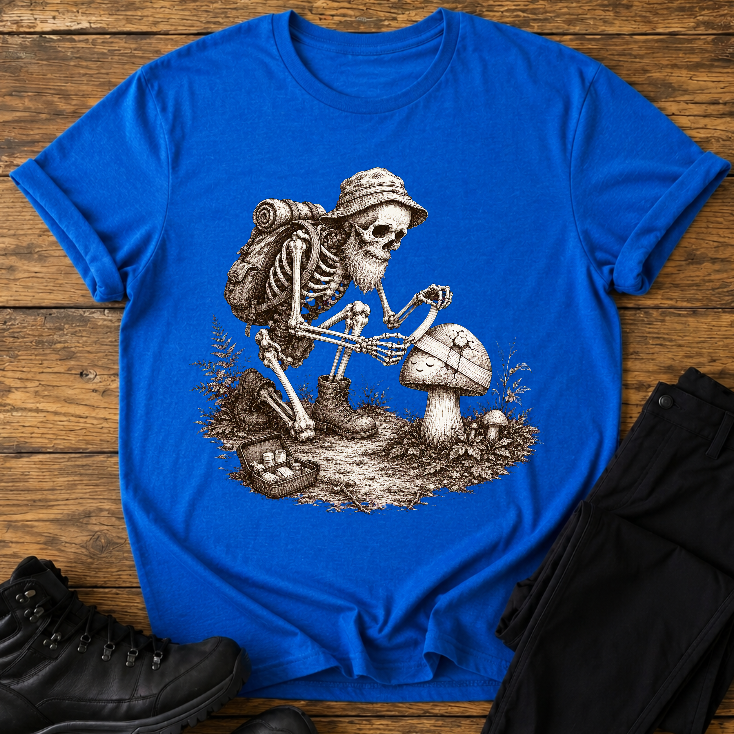 Skelett Pilzverband T-Shirt