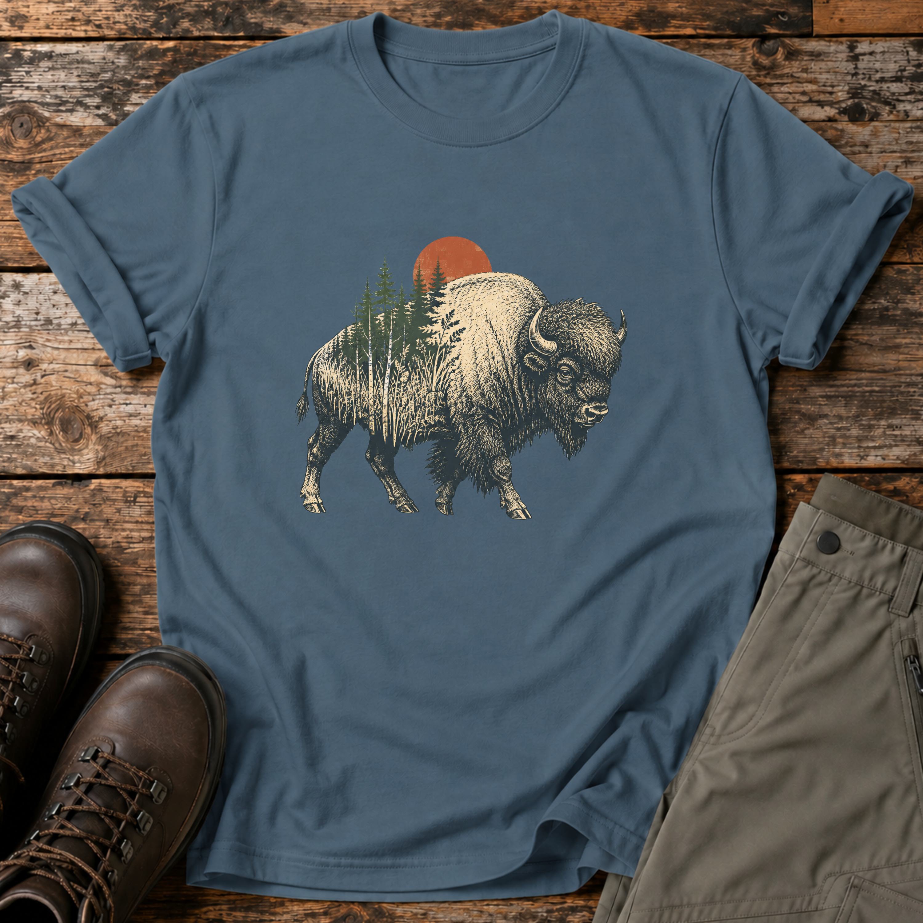 Wanderlust Bison T-shirt