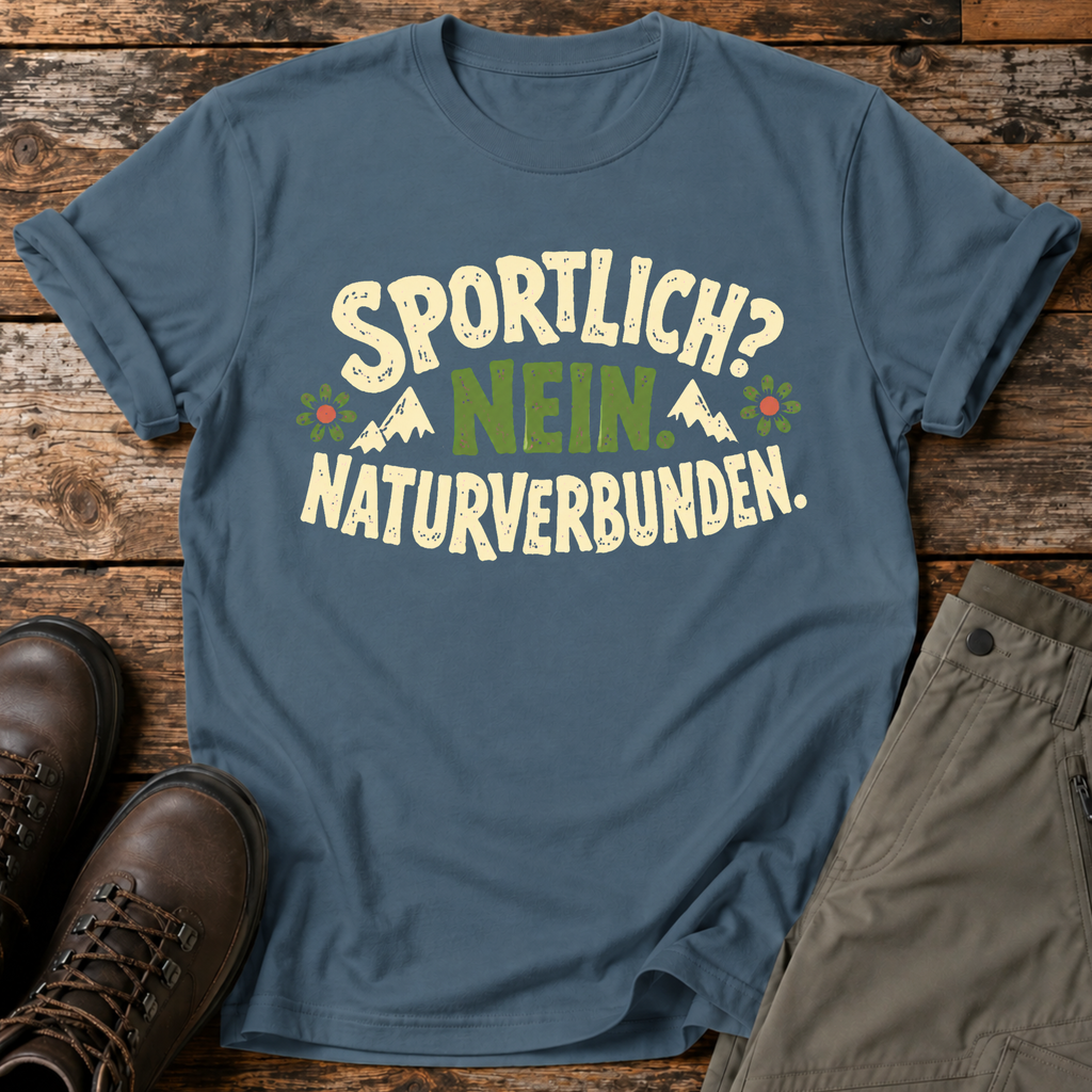 Sportlich? Nein. Natuverbunden T-shirt