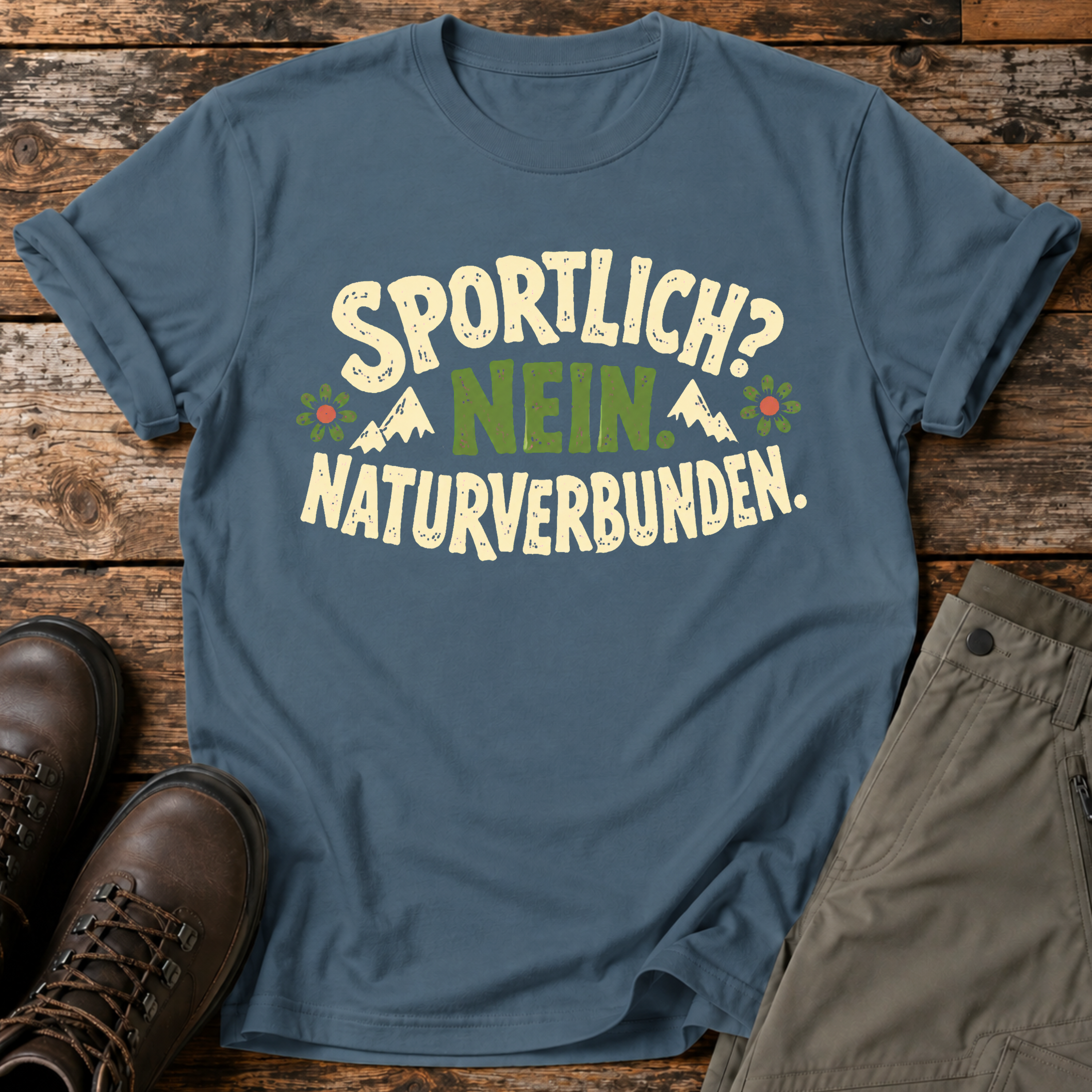 Sportlich? Nein. Natuverbunden T-shirt