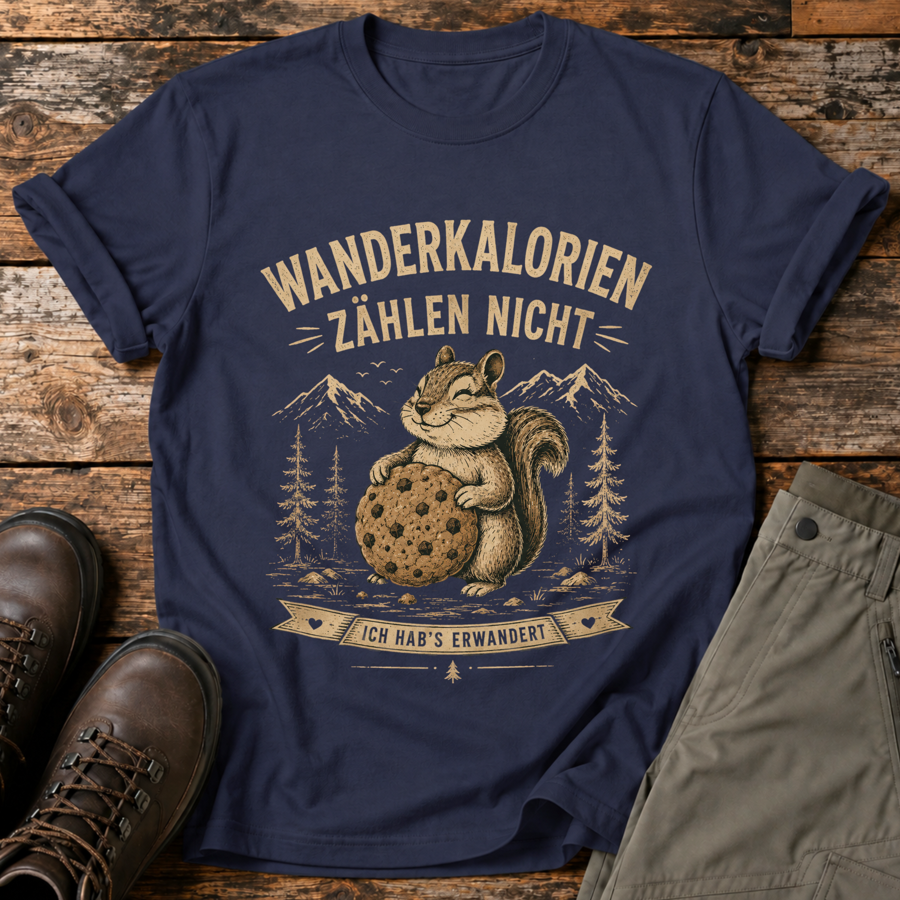 Wanderkalorien zählen nicht T-shirt