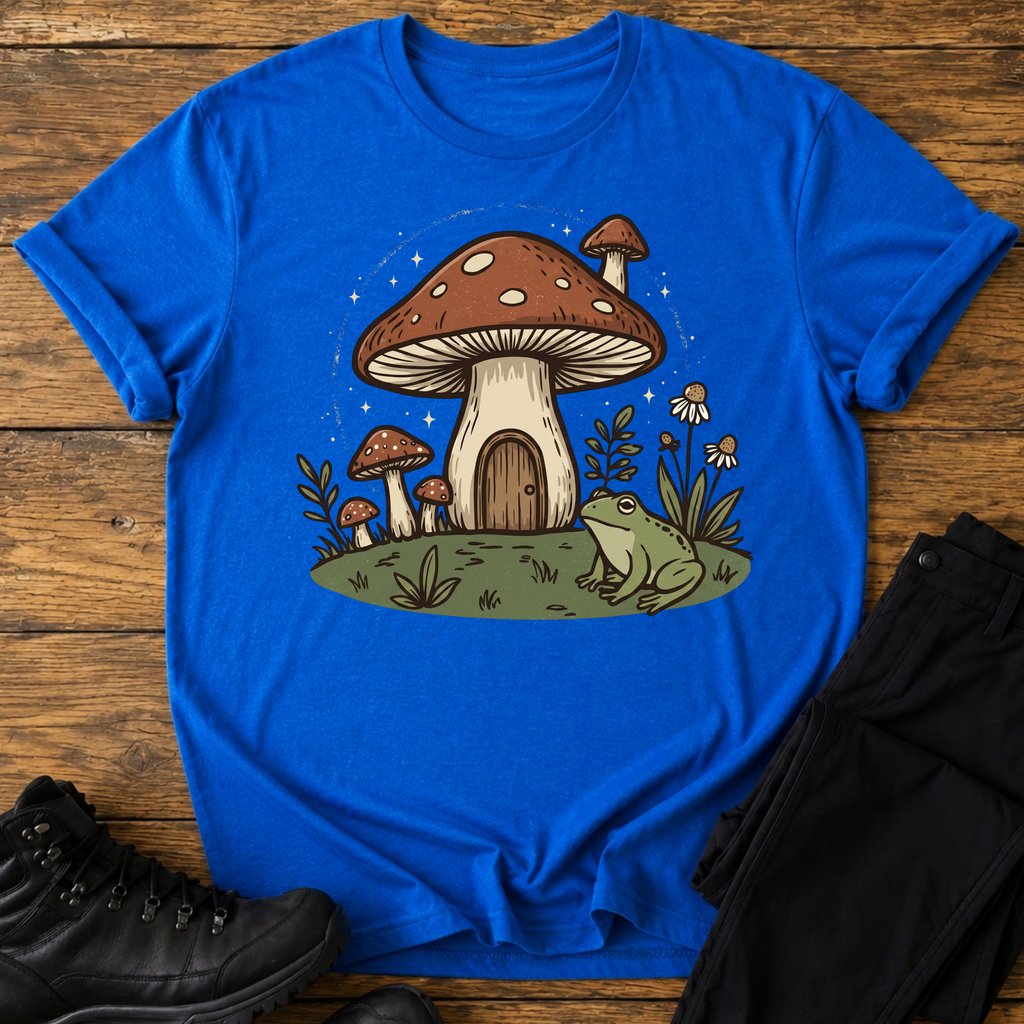Das Pilzhäuschen im Sternenlicht T-Shirt