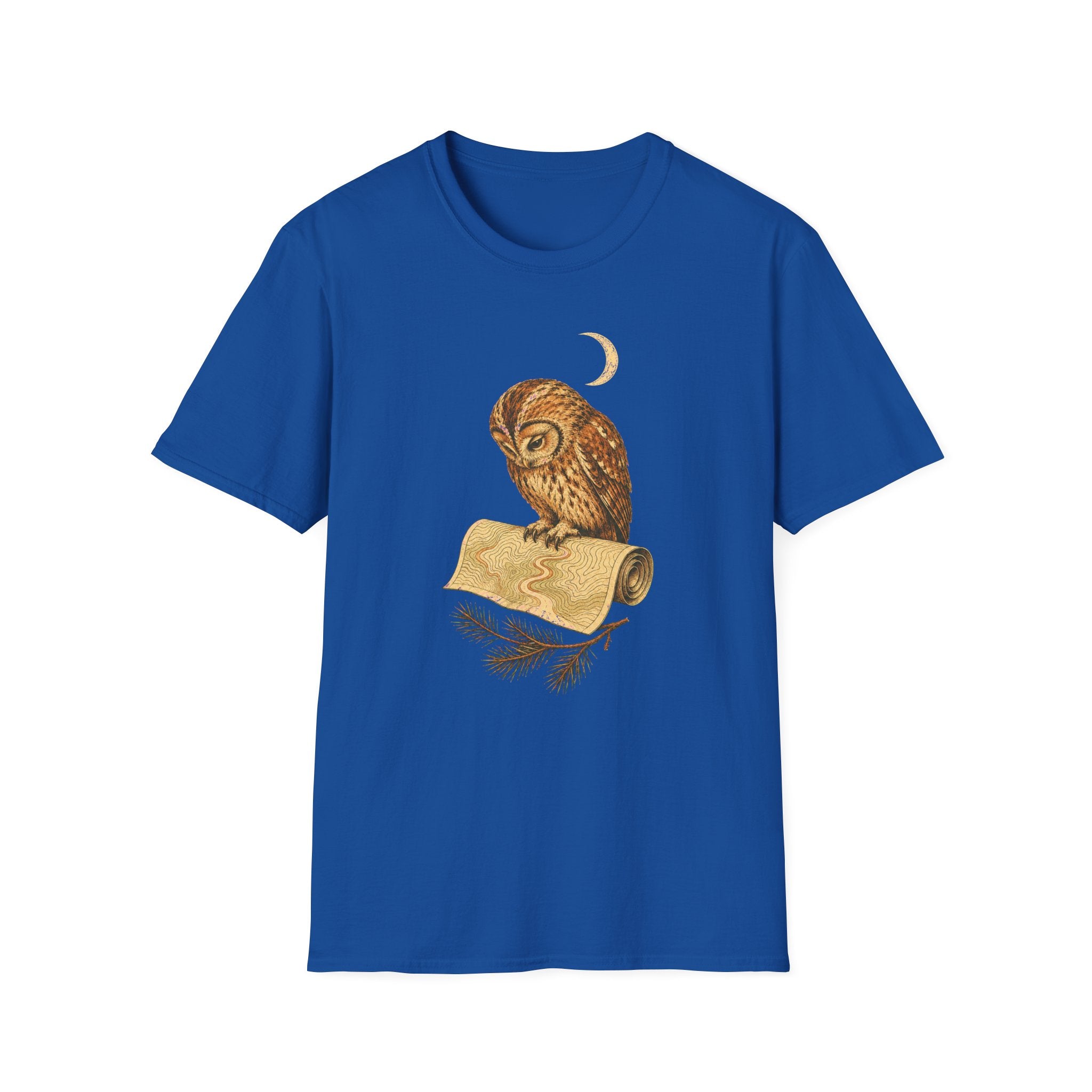 Eule mit Höhlenkarte T-Shirt