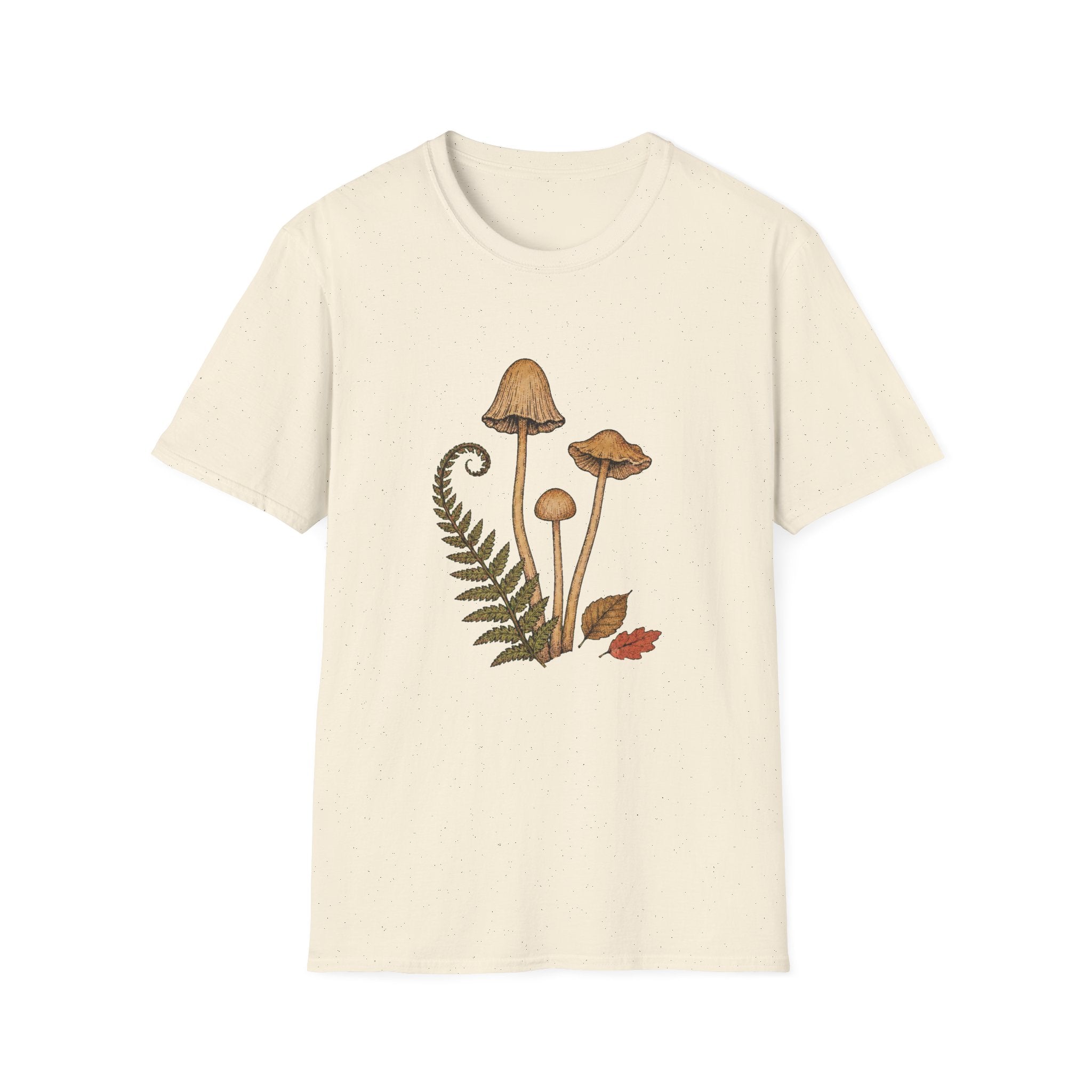 Herbstliche Waldpilze & Farn T-Shirt