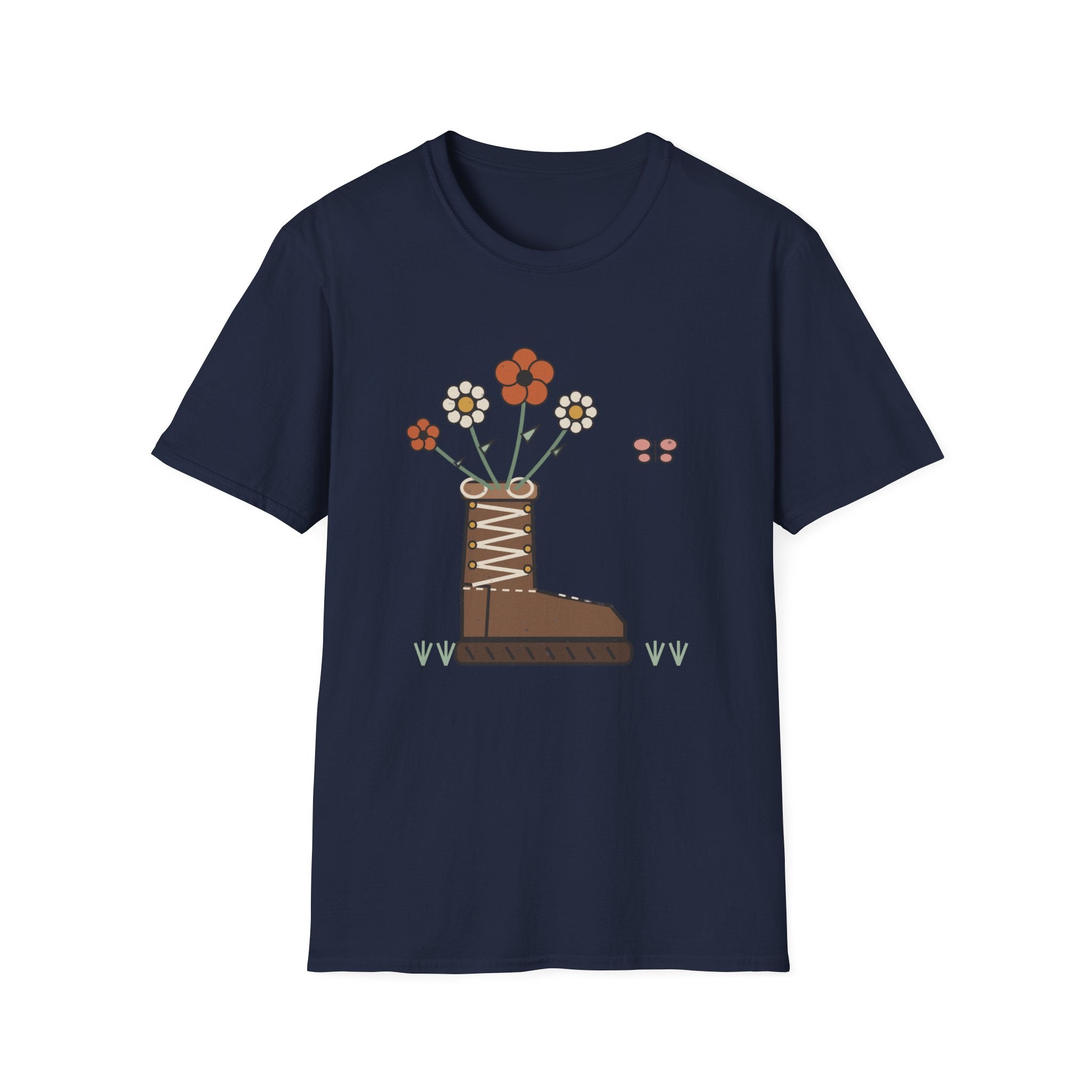 Blütenstiefel T-Shirt
