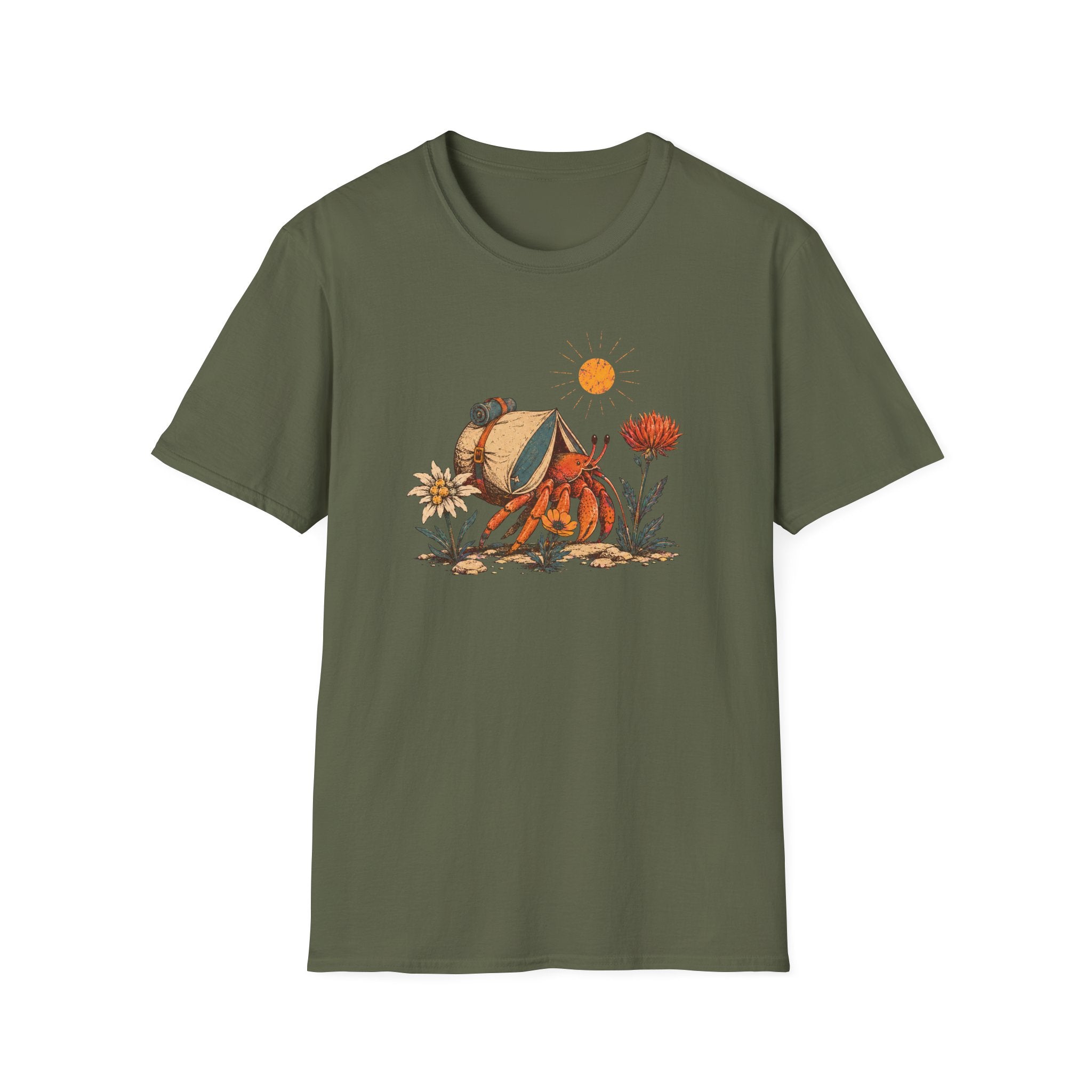 Einsiedlerkrebs mit Zelt T-Shirt