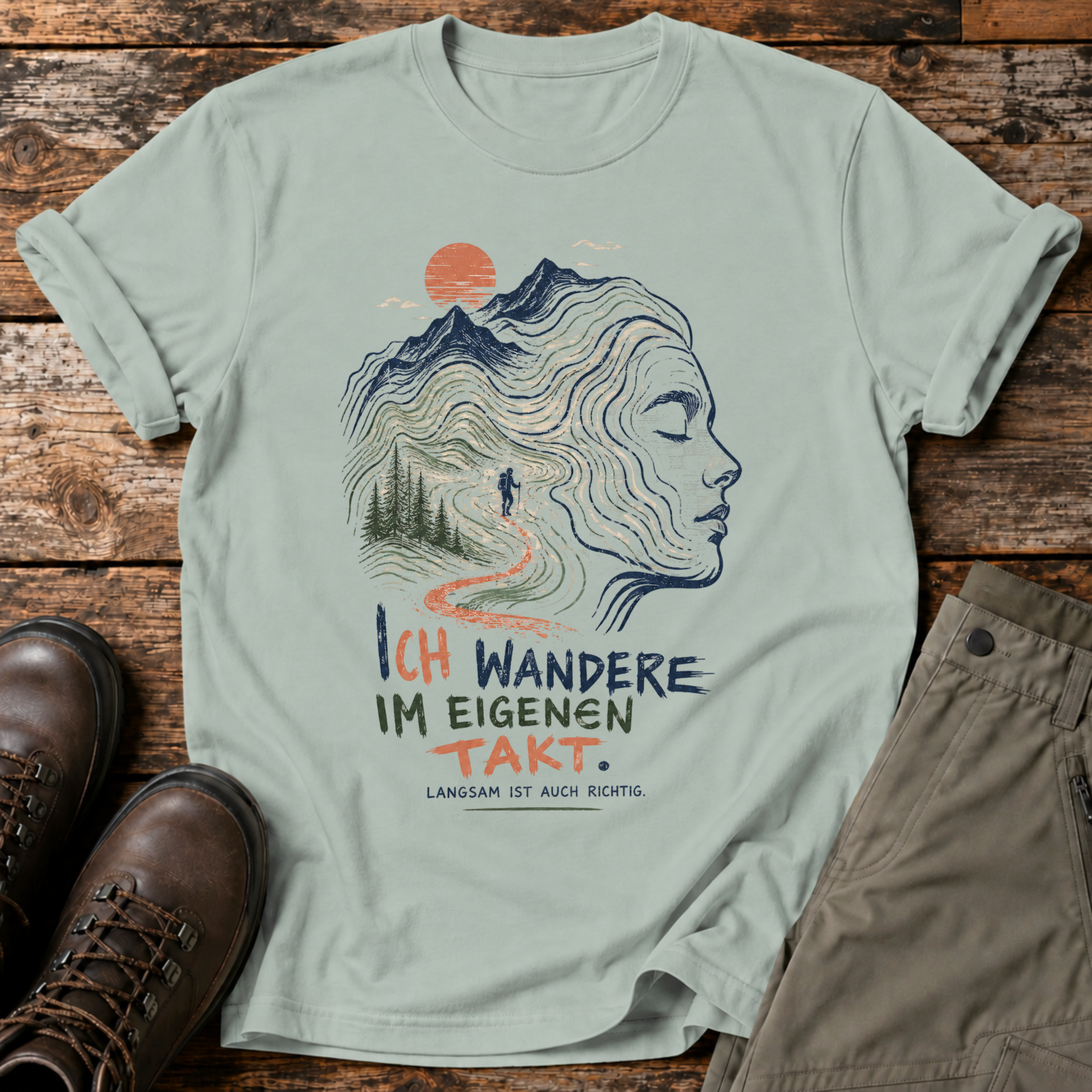 Ich wandere im eigenen takt T-shirt