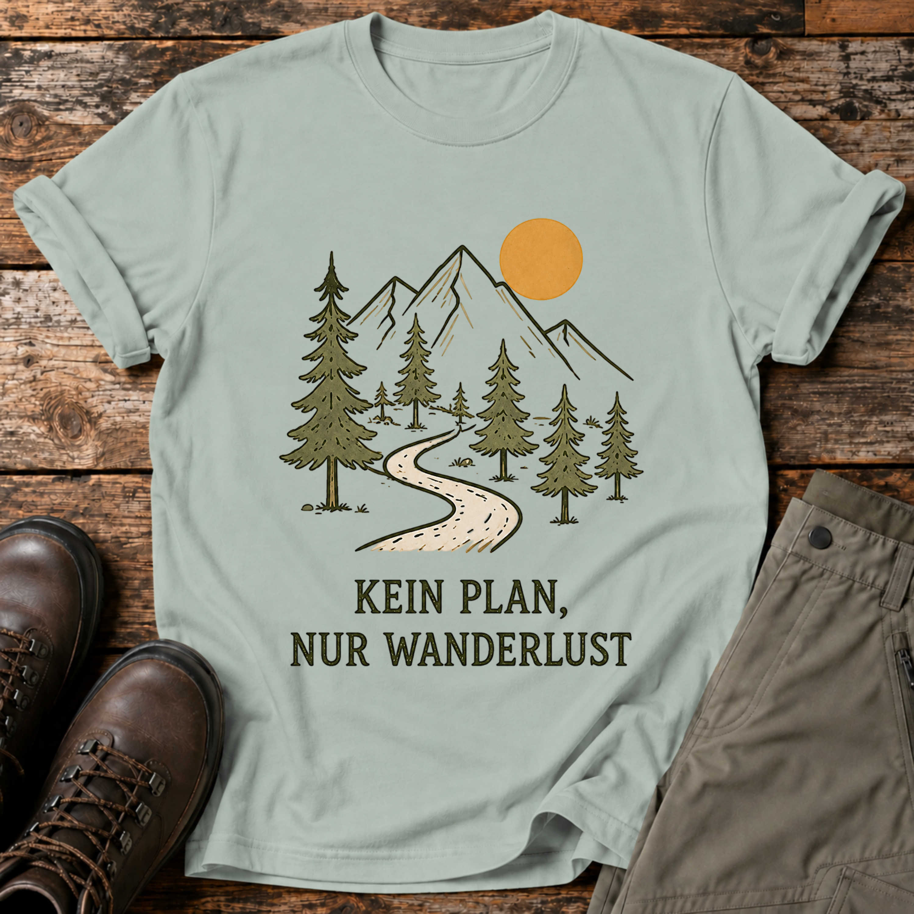 Kein plan nur wanderlust T-shirt