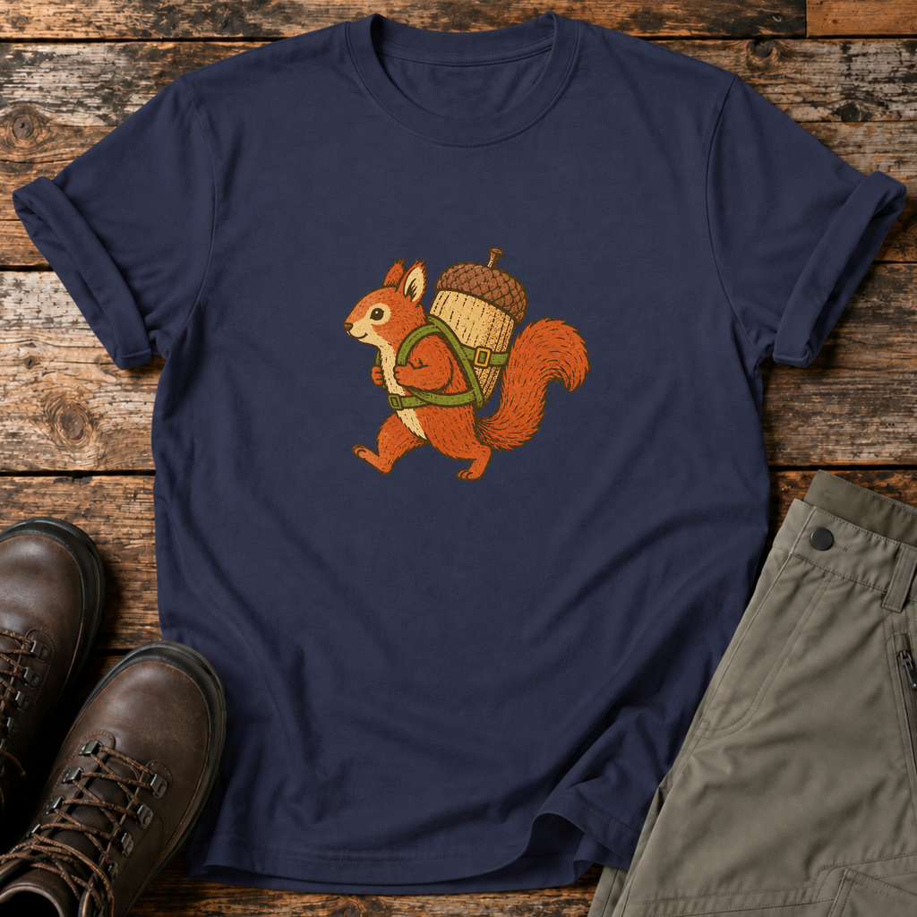 Eichhörnchen mit Riesen Eichel T-shirt