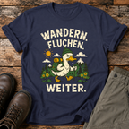Wandern. Fluchen. Weiter T-shirt