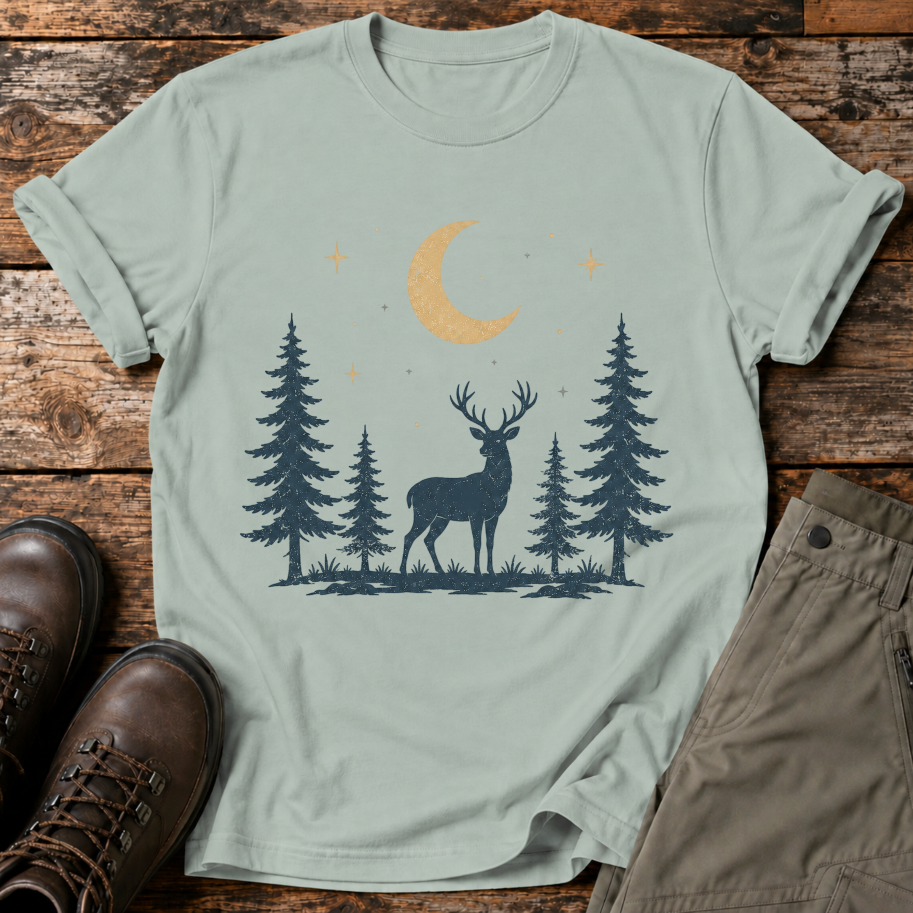 Mitternachts-Hirsch T-shirt