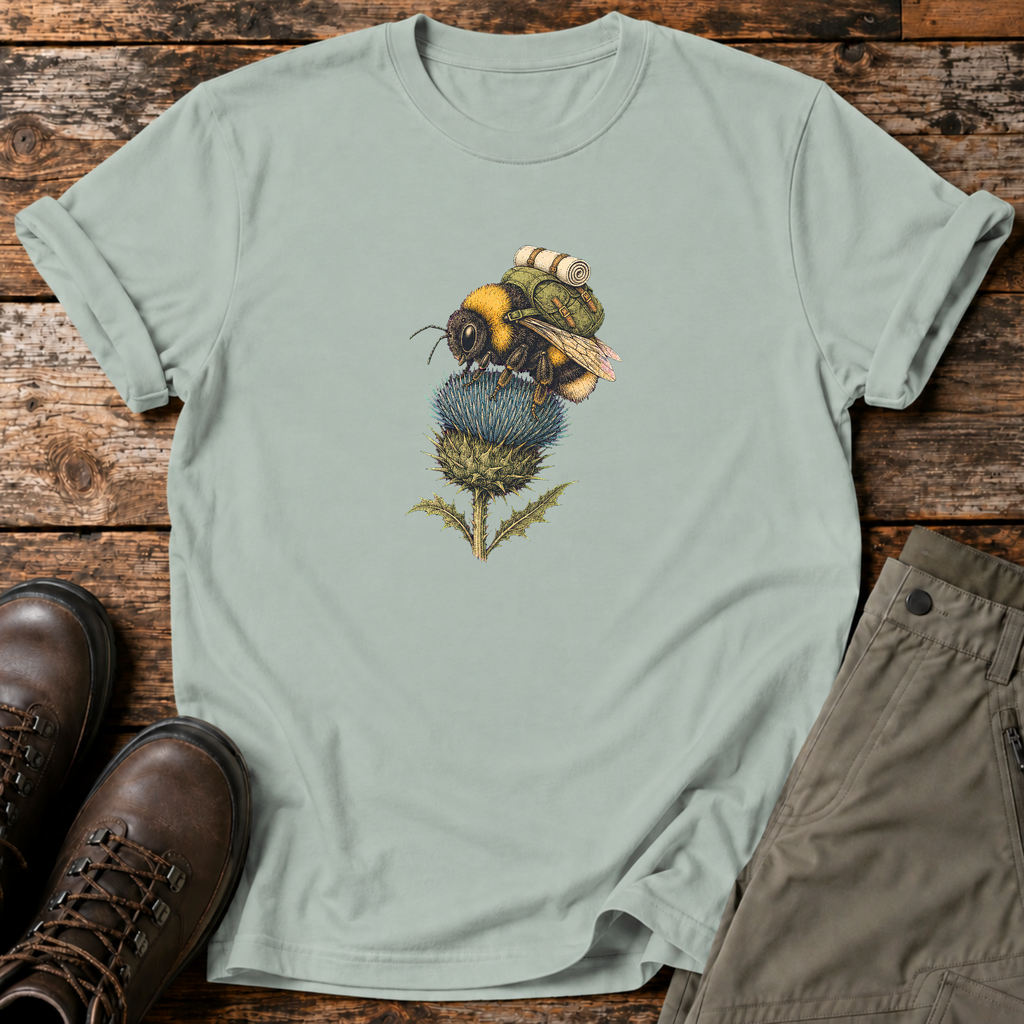 Wander-Hummel auf Distel T-shirt