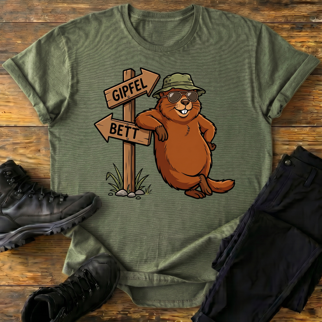 Gipfel, Bett T-Shirt