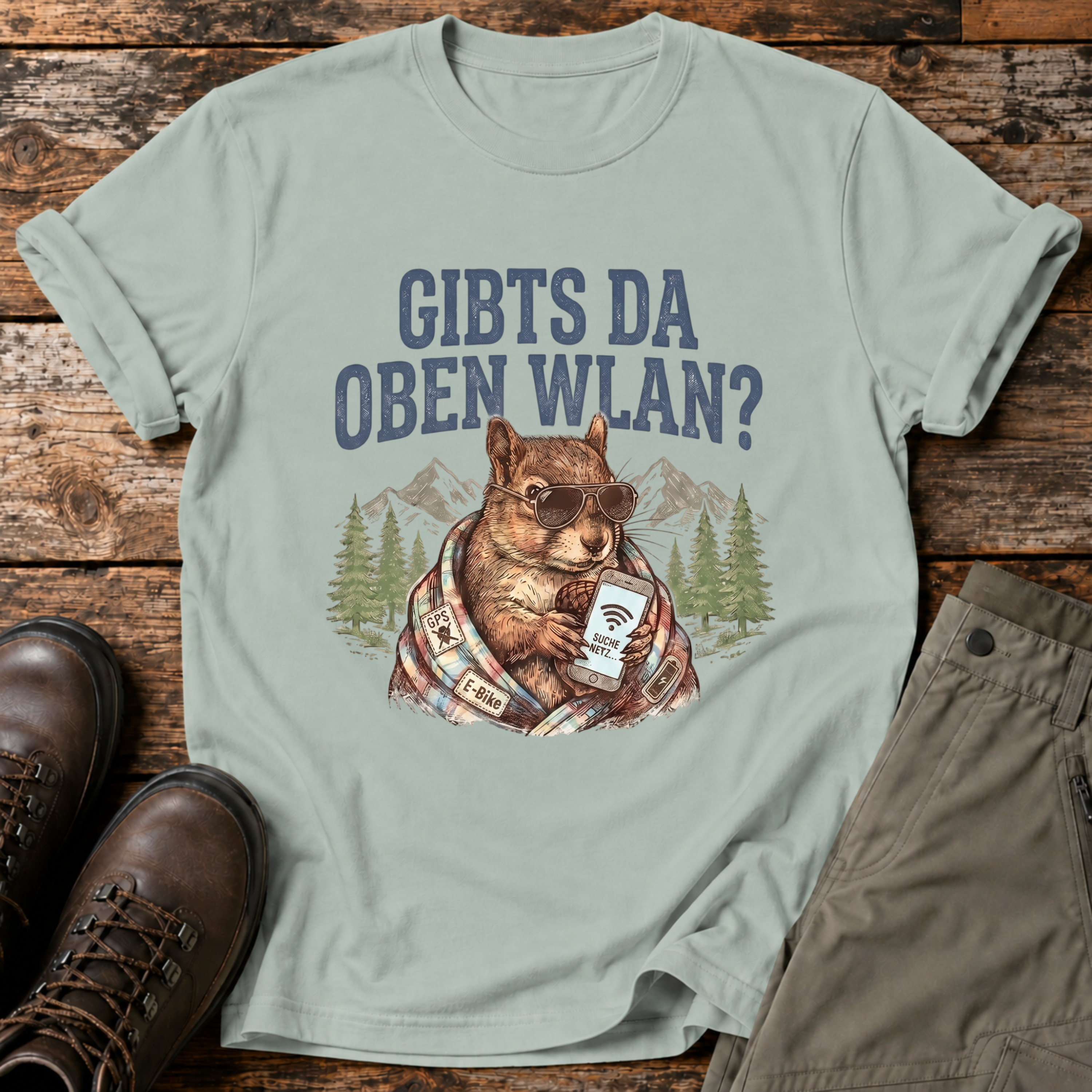 Gibts da oben wlan ? T-shirt