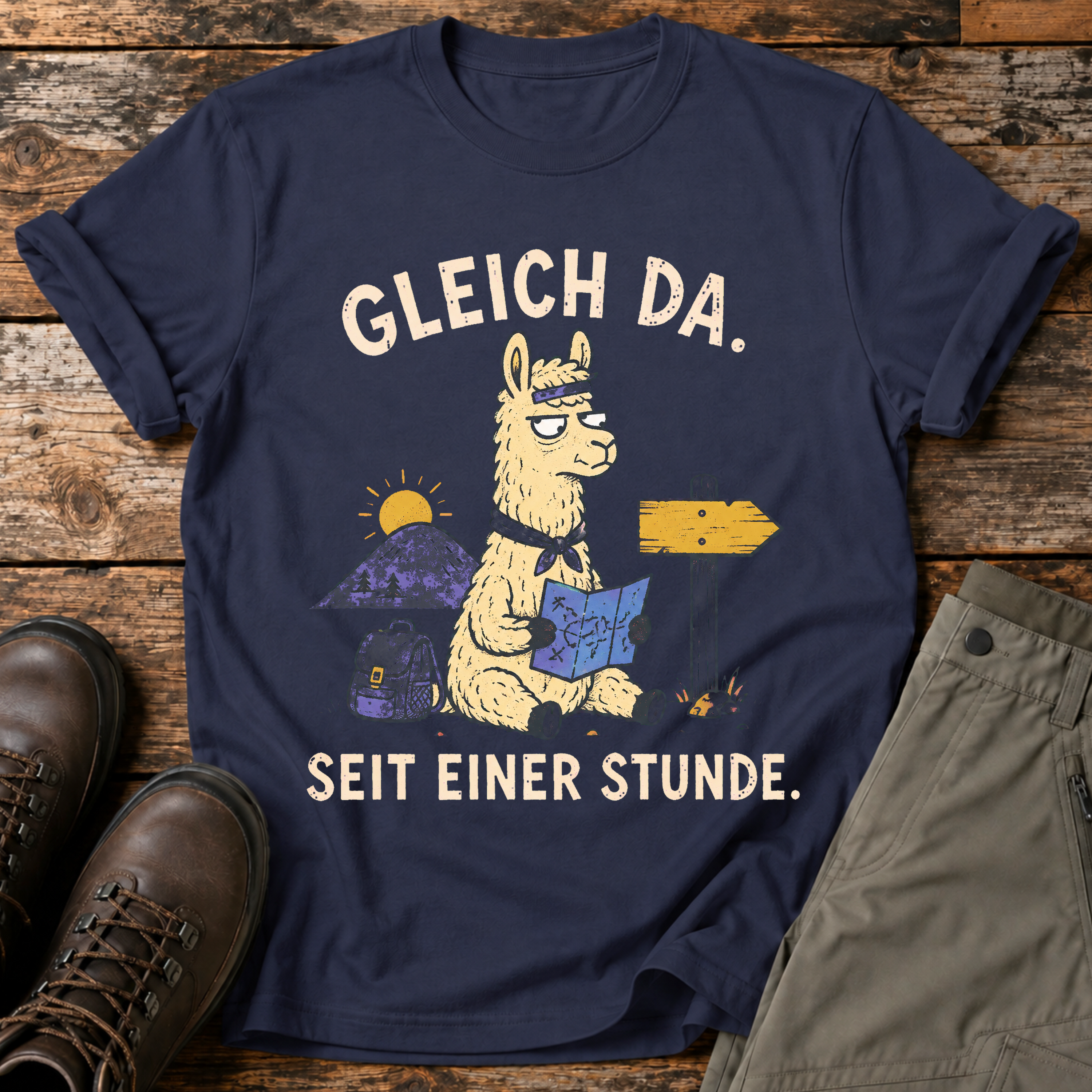 Gleich da, seit einer Stunde T-shirt