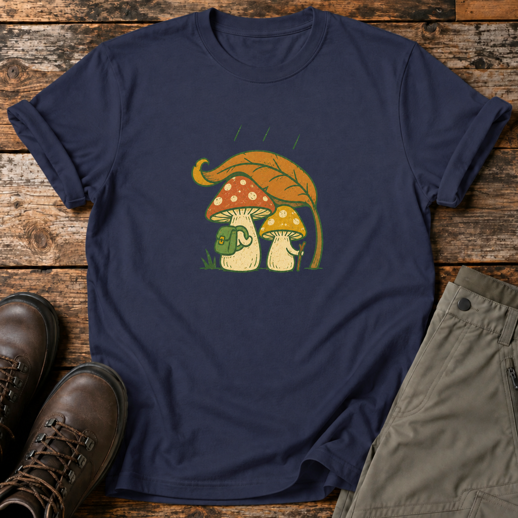 Pilze unterm Blatt T-shirt