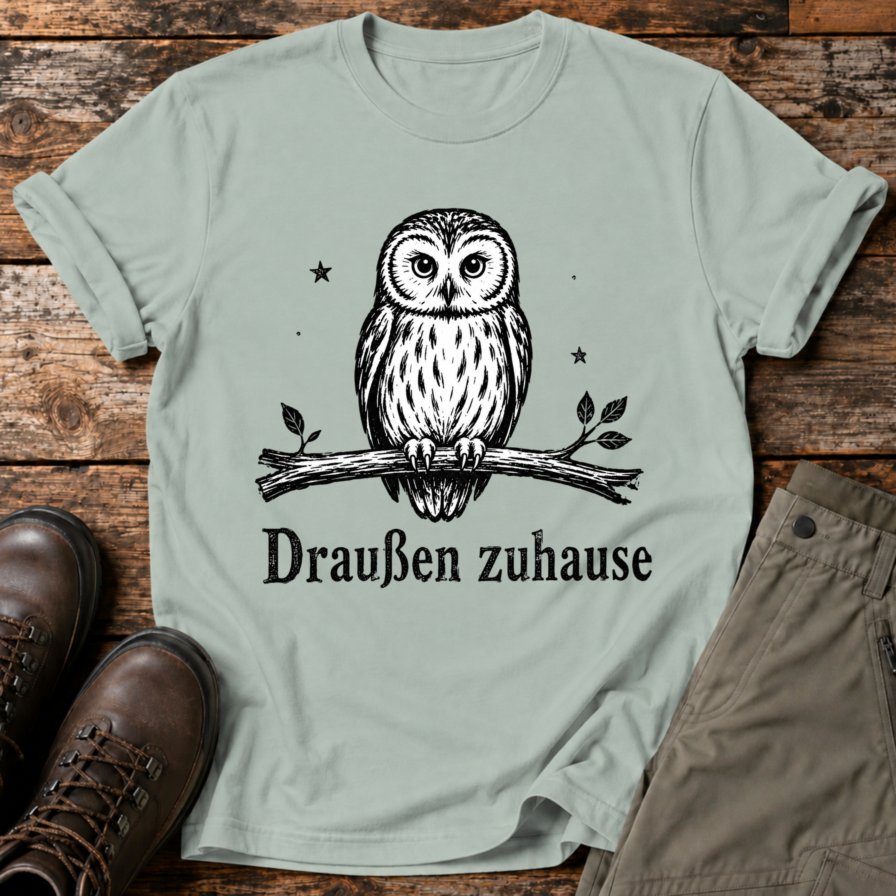Draußen Zuhause T-shirt
