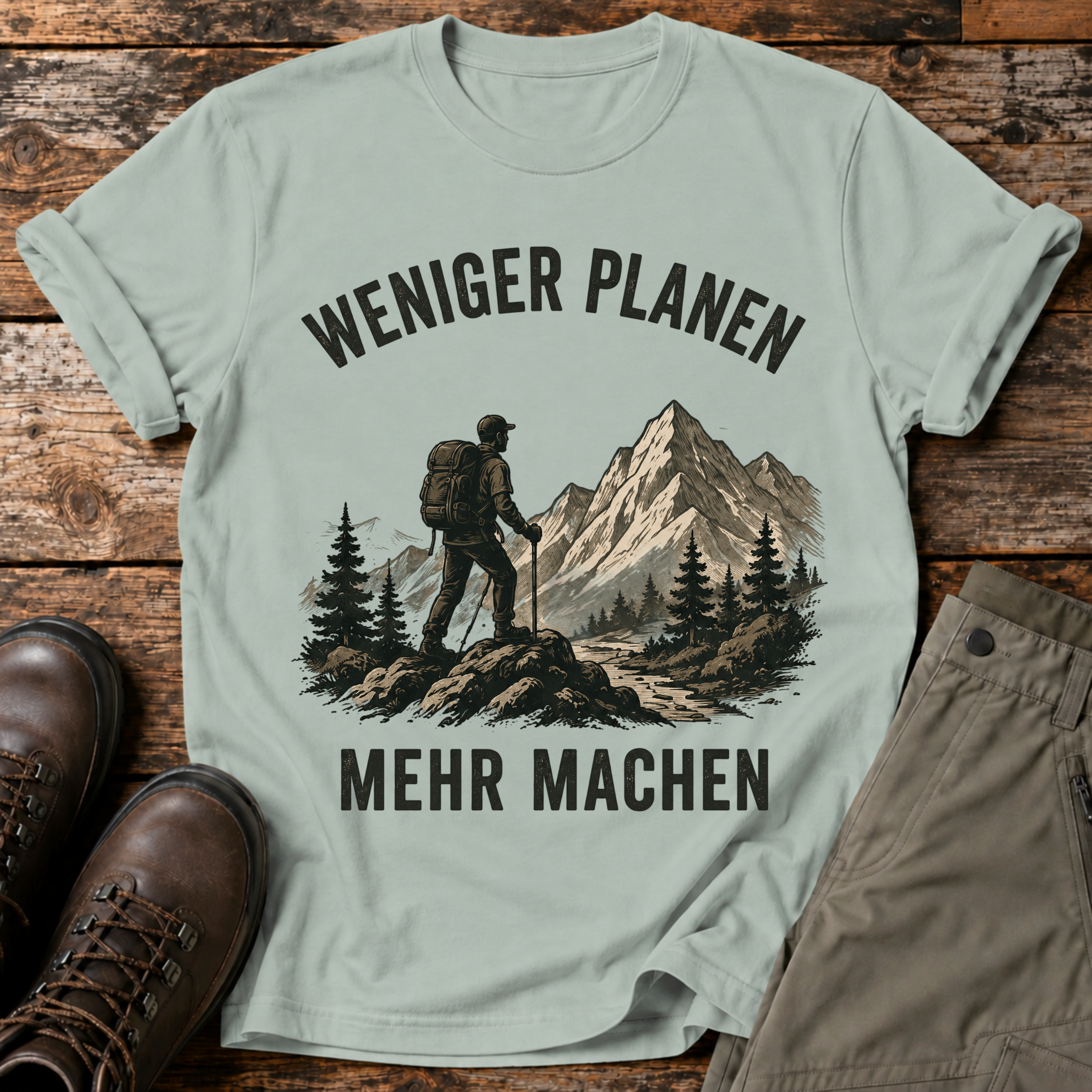 Weniger planen, mehr machen T-shirt