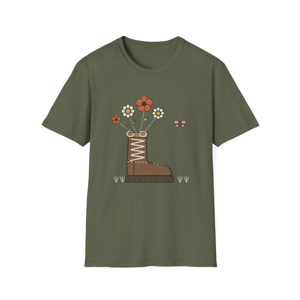 Blütenstiefel T-Shirt