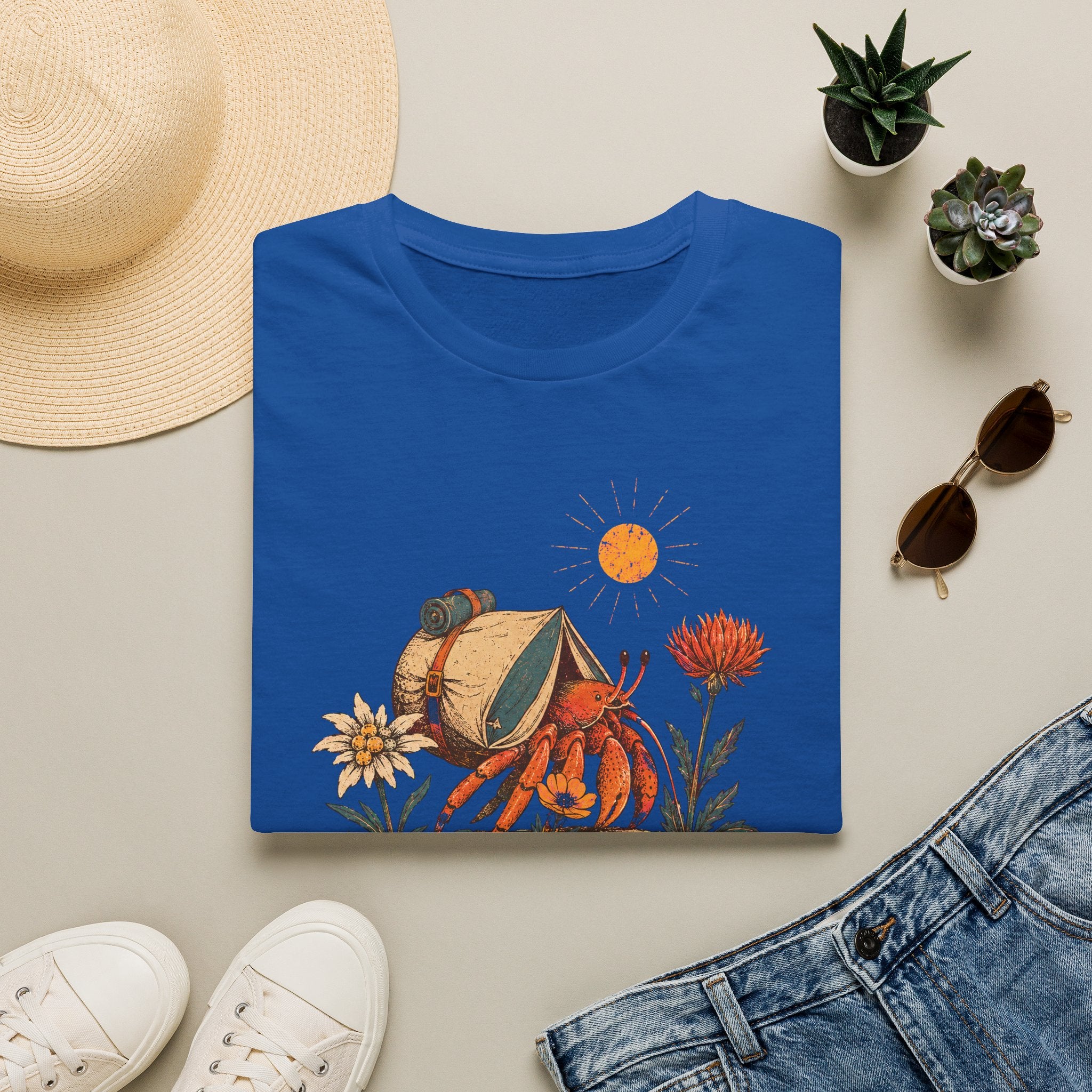 Einsiedlerkrebs mit Zelt T-Shirt