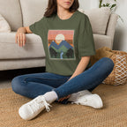 Retro-Natur-Raster T-Shirt
