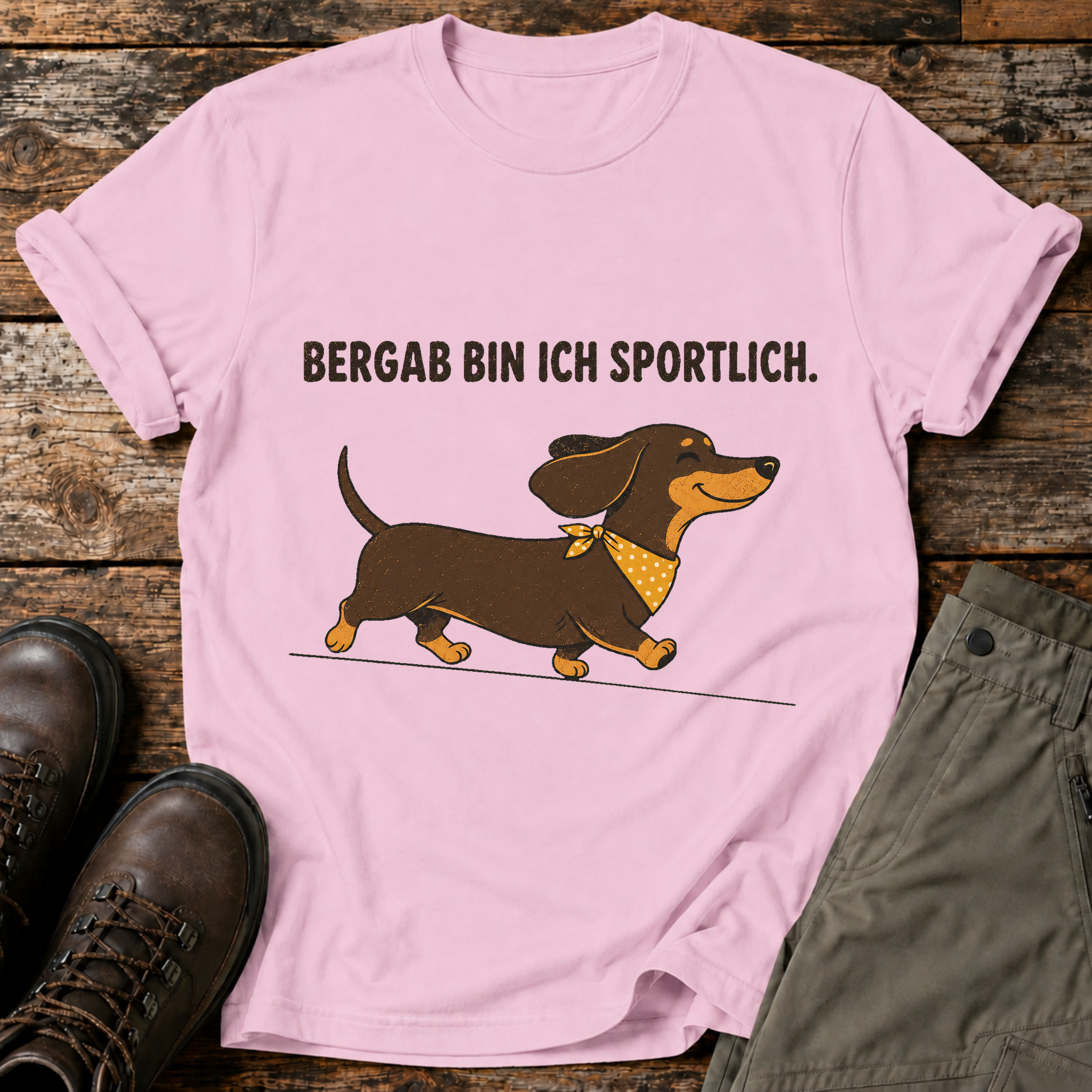 Bergab bin ich sportlich T-shirt
