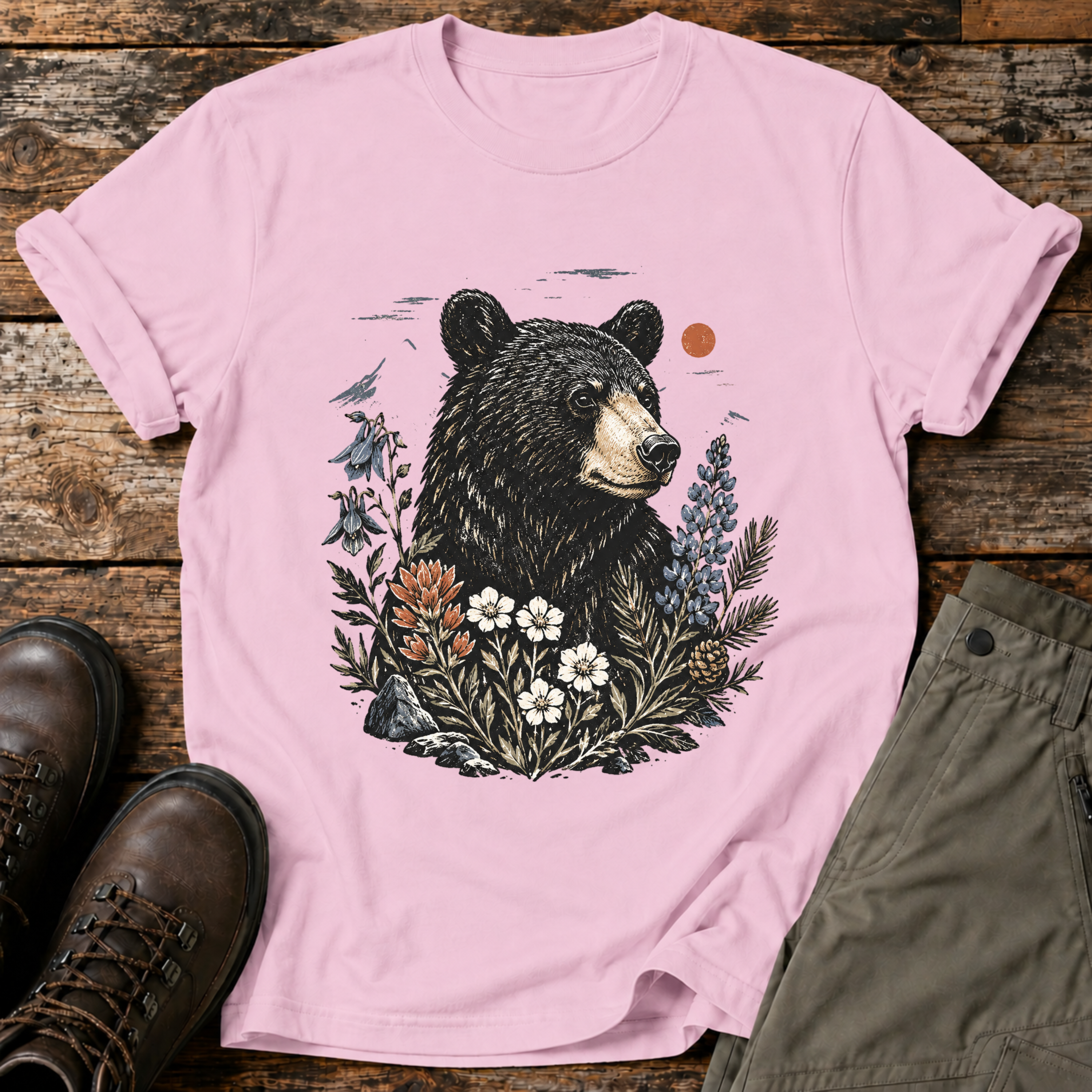 Botanischer Bär T-shirt