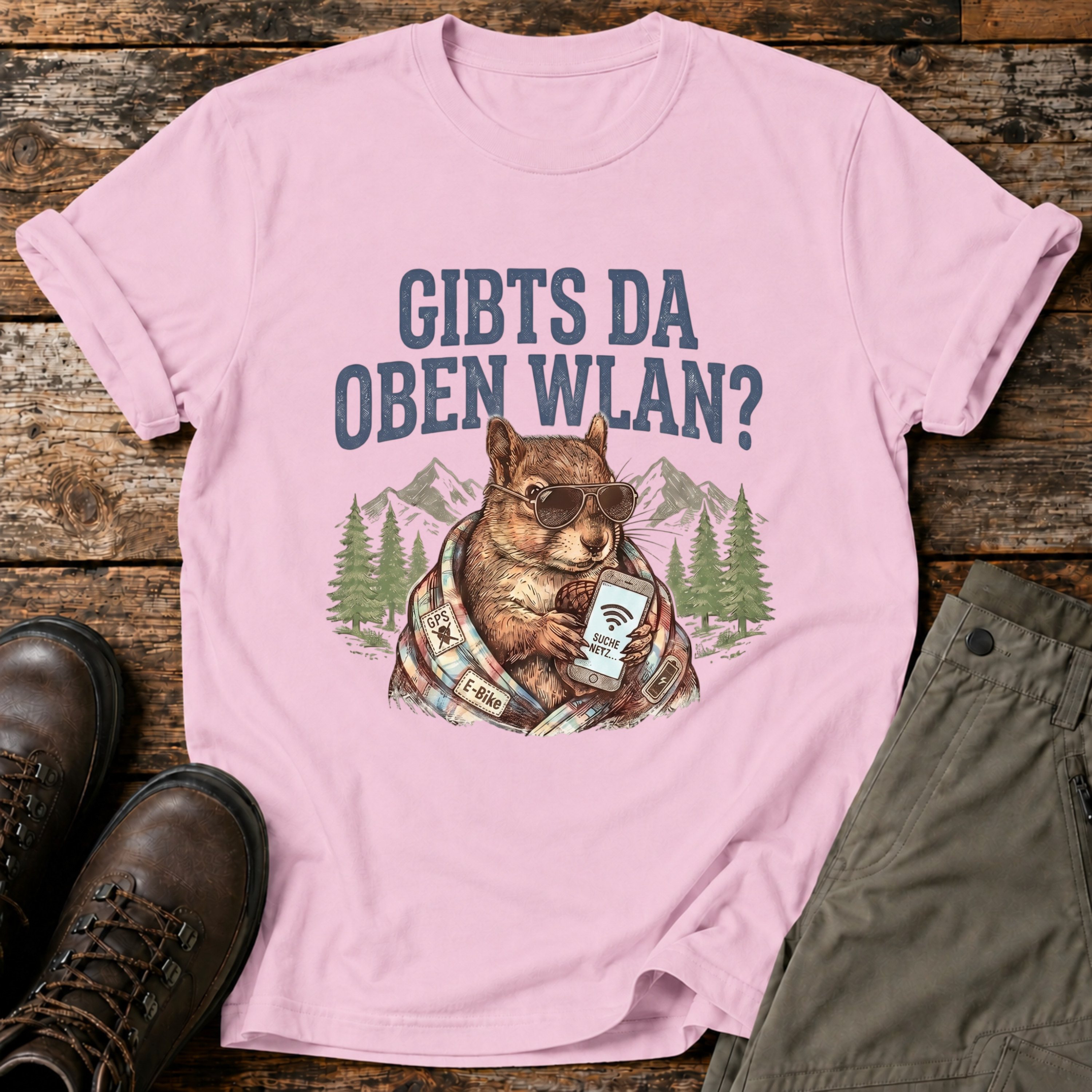 Gibts da oben wlan ? T-shirt