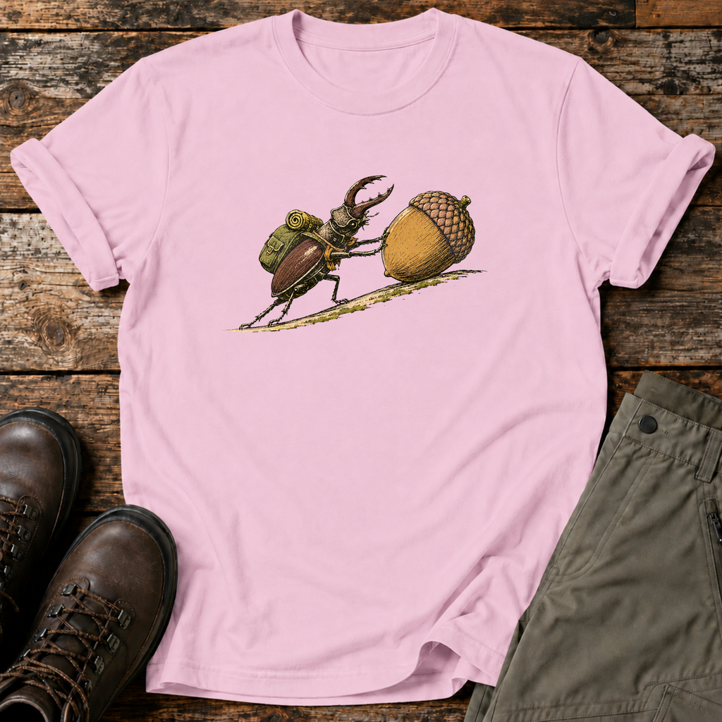 Hirschkäfer mit Eichel T-shirt