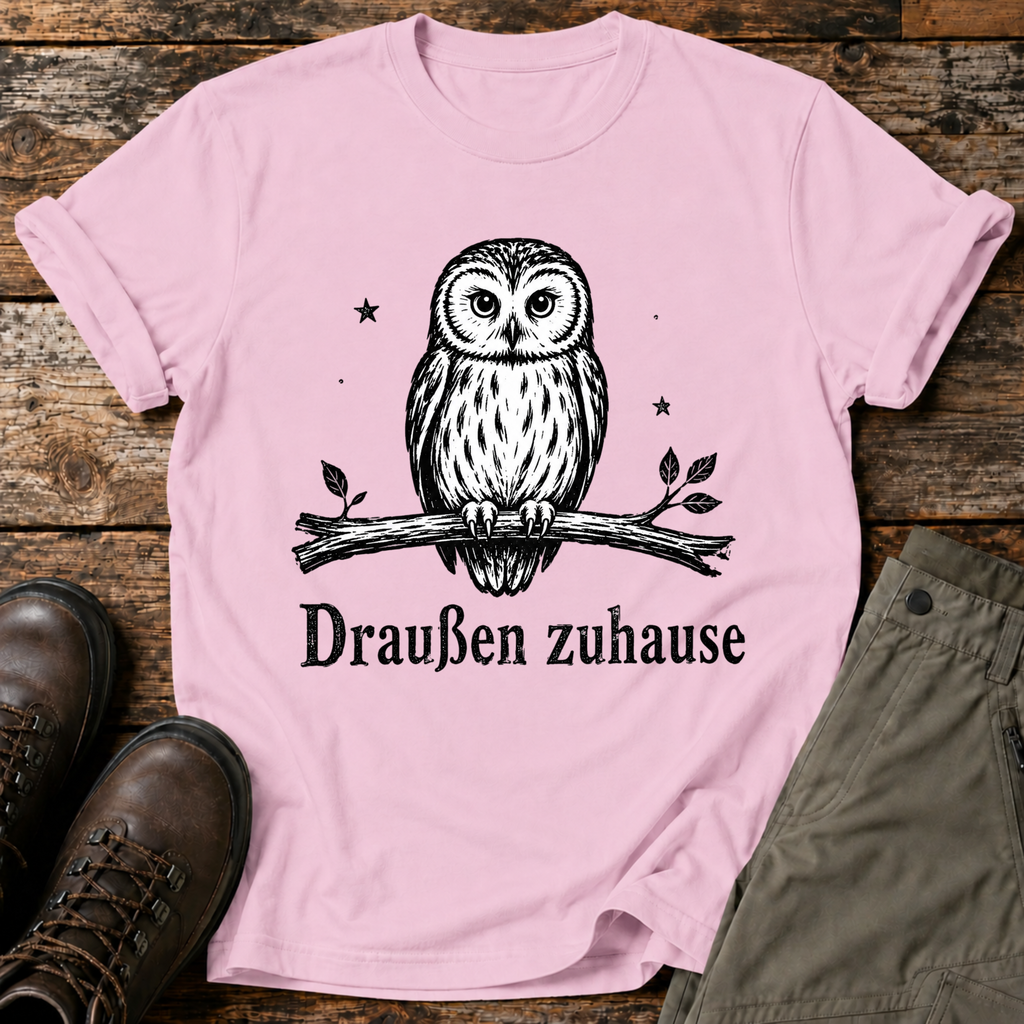 Draußen Zuhause T-shirt