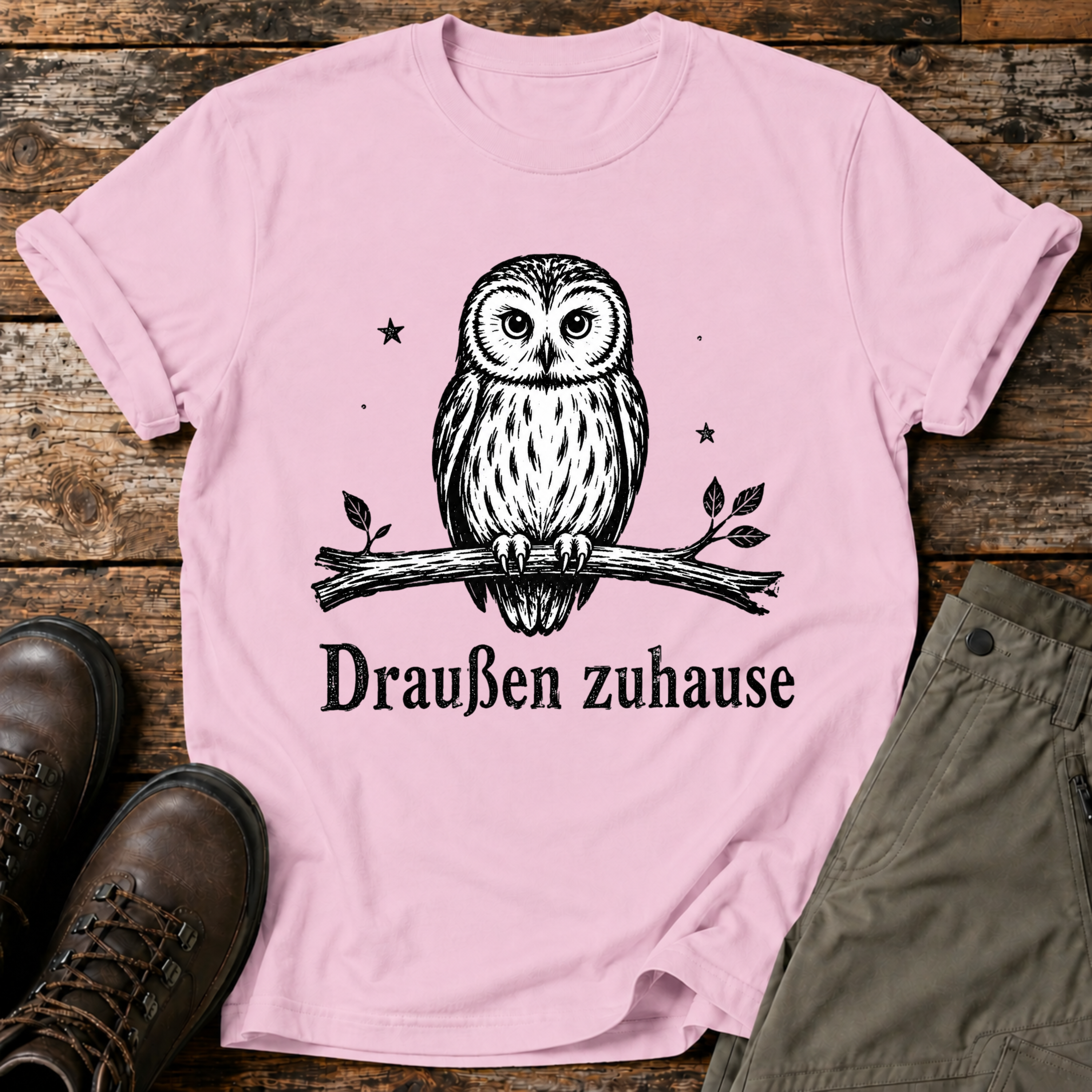 Draußen Zuhause T-shirt