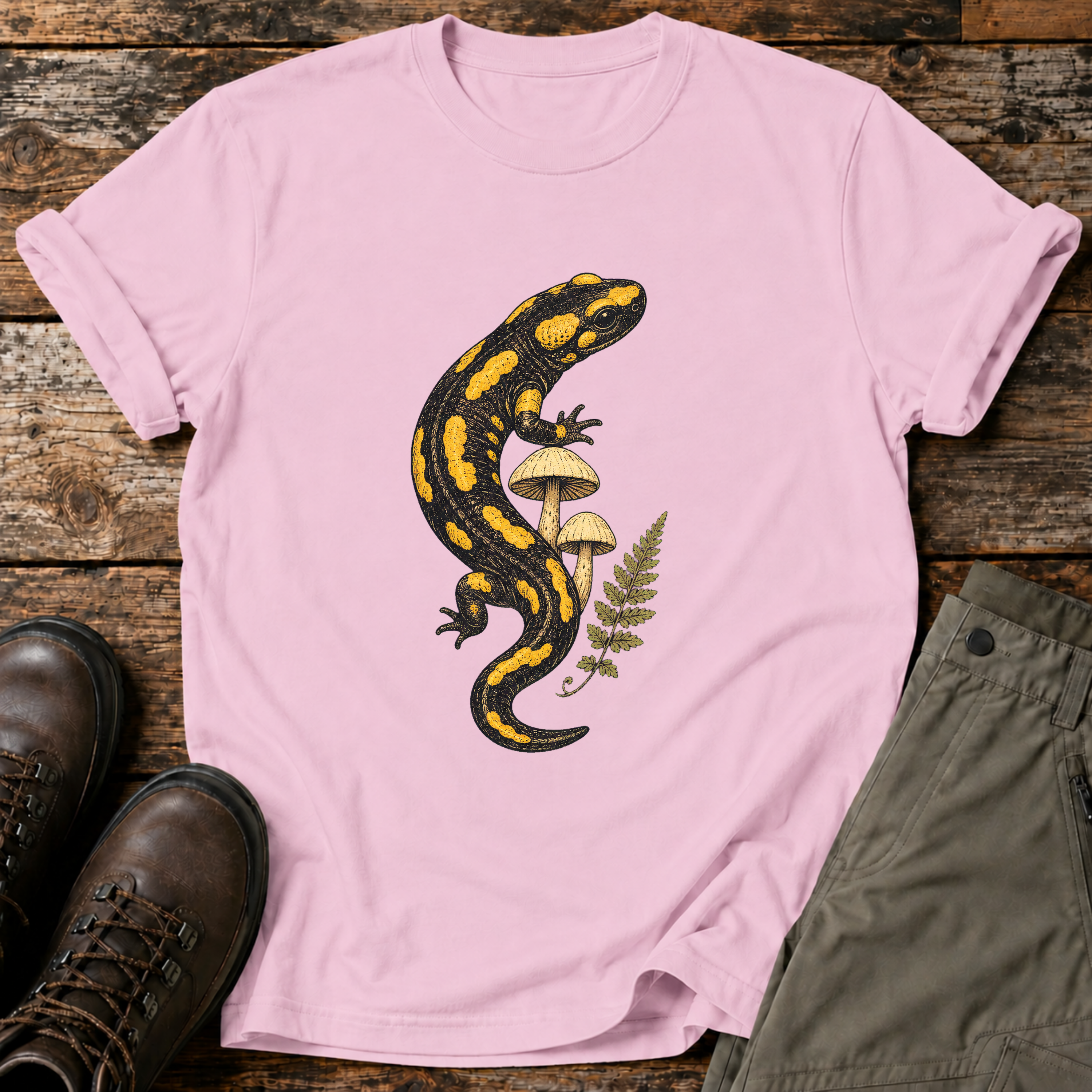 Feuersalamander & Pilze T-shirt